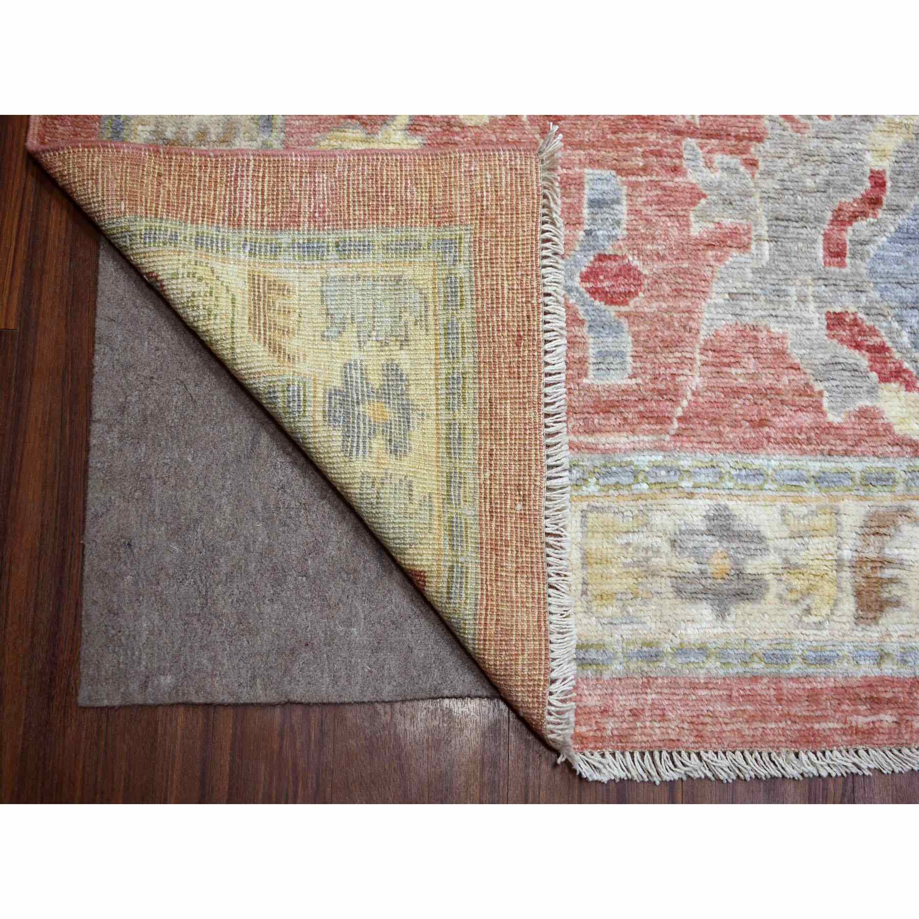 Oushak-And-Peshawar-Hand-Knotted-Rug-353755
