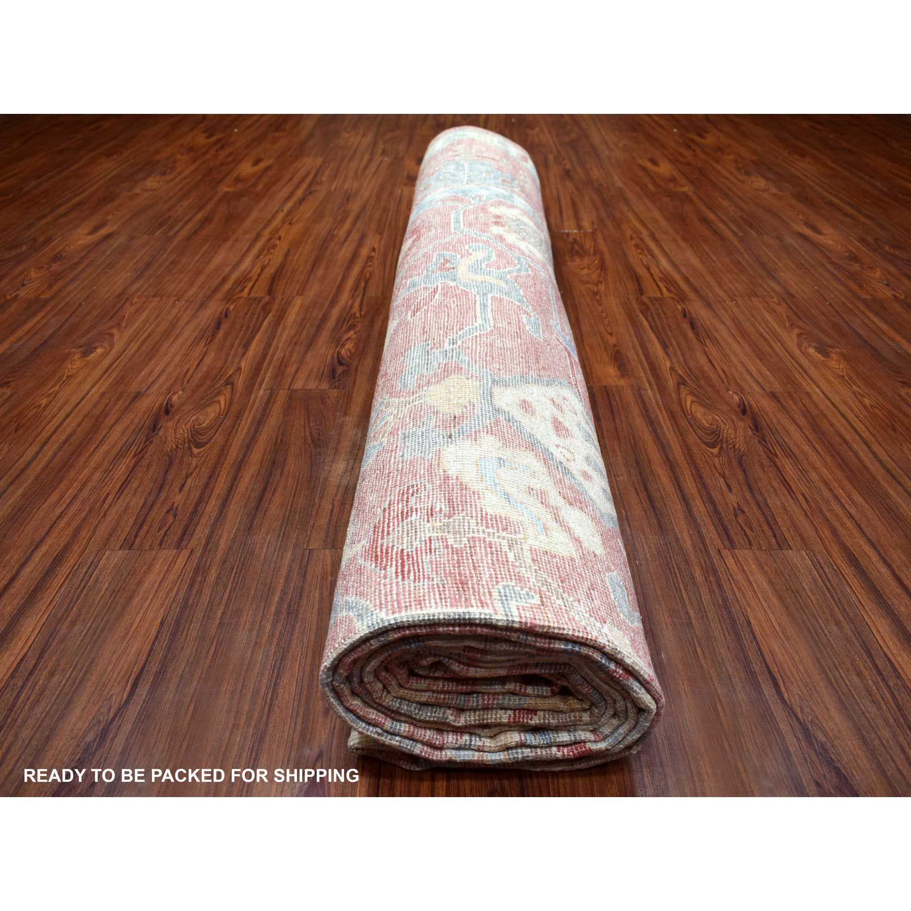 Oushak-And-Peshawar-Hand-Knotted-Rug-353755