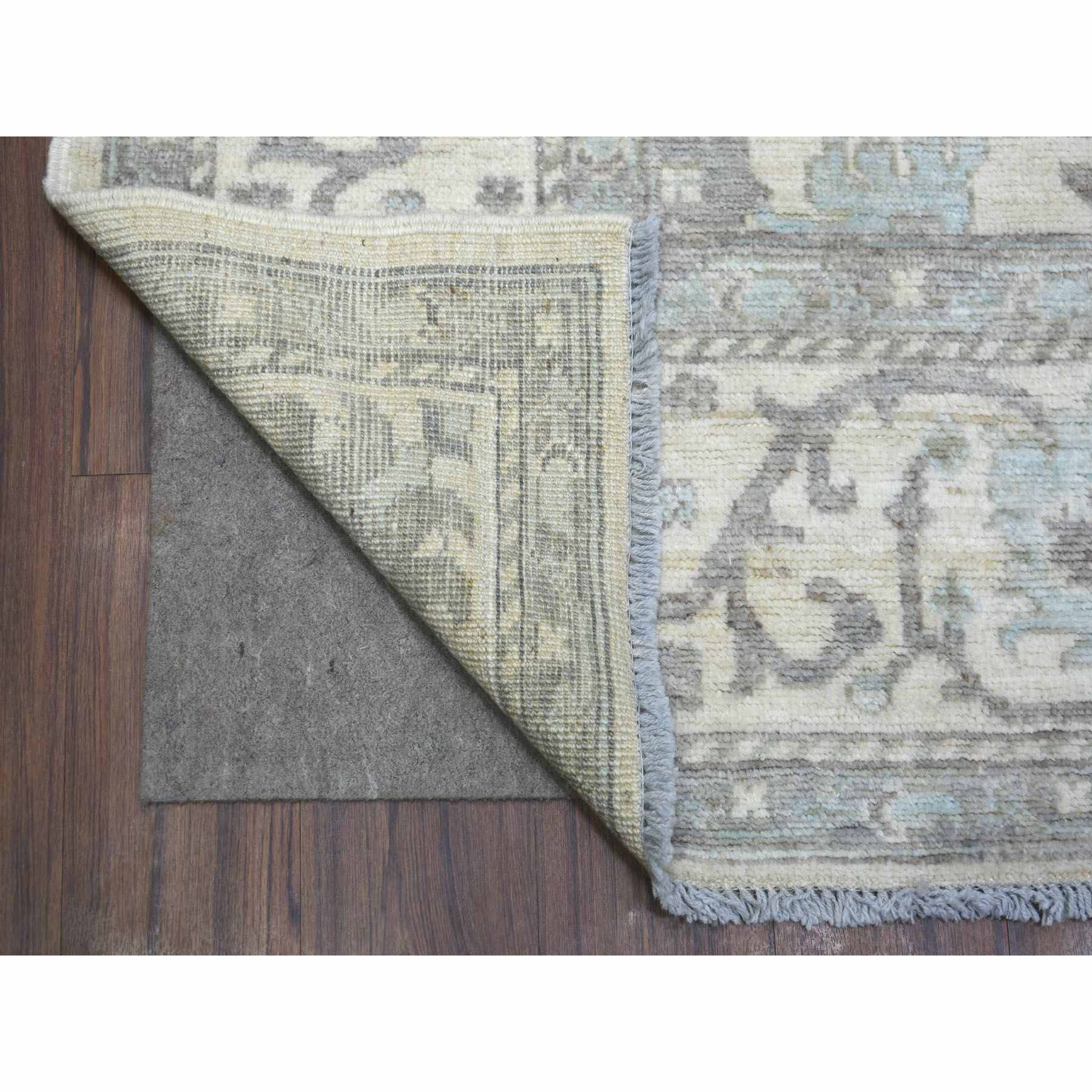 Oushak-And-Peshawar-Hand-Knotted-Rug-354300