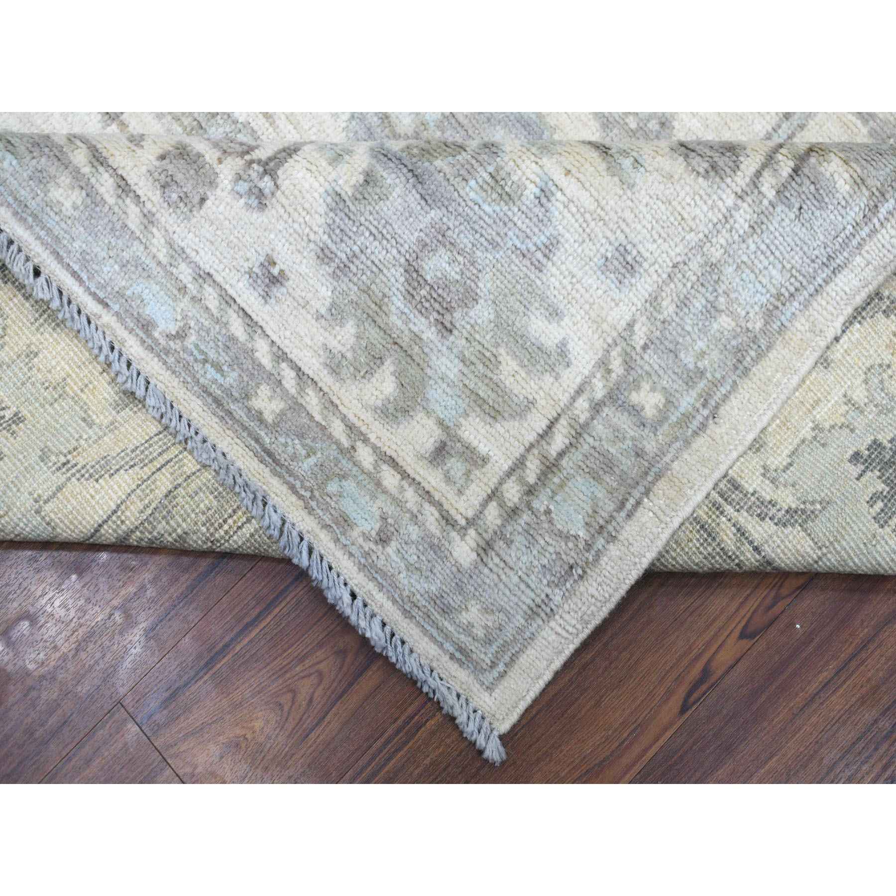 Oushak-And-Peshawar-Hand-Knotted-Rug-354300