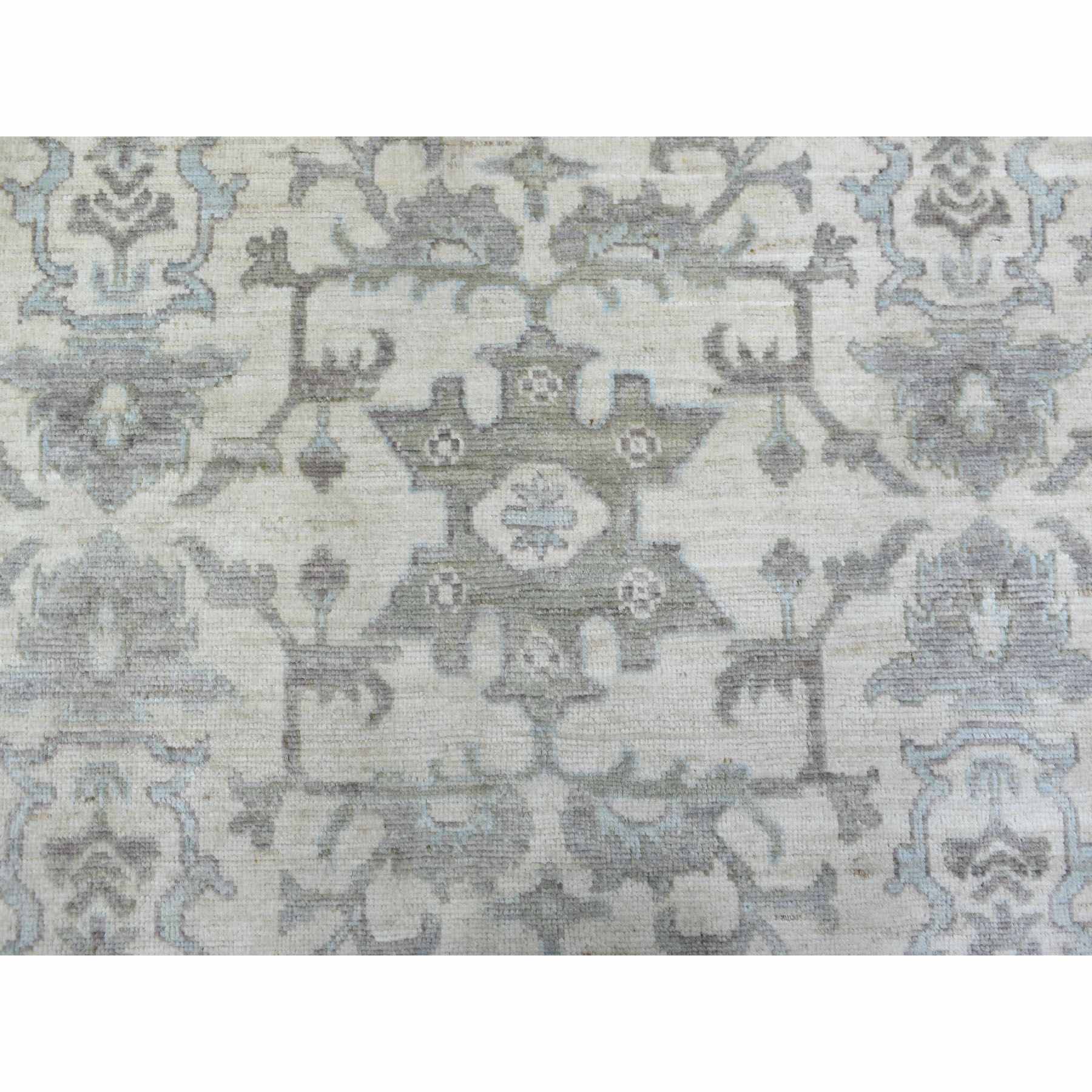 Oushak-And-Peshawar-Hand-Knotted-Rug-354300