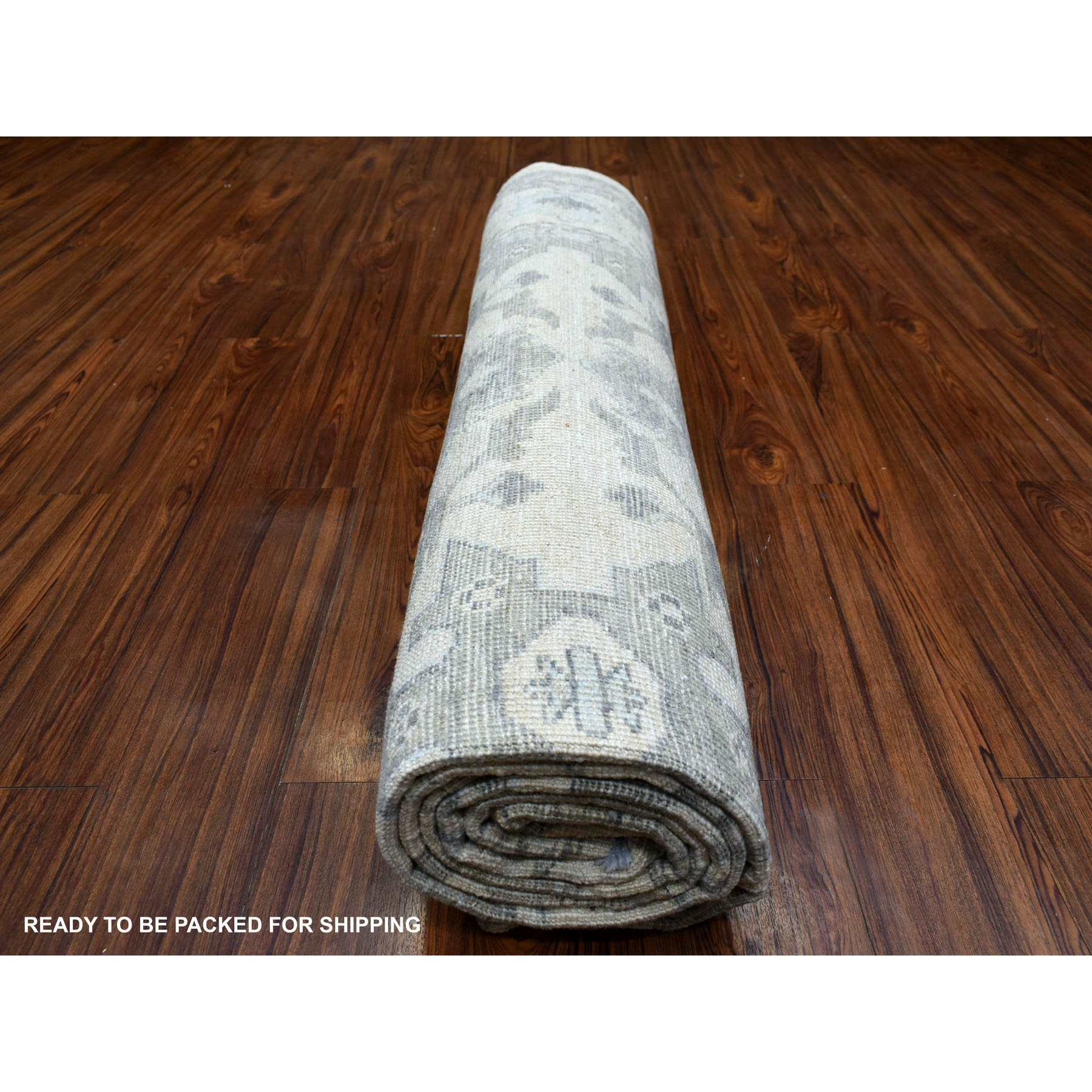 Oushak-And-Peshawar-Hand-Knotted-Rug-354300