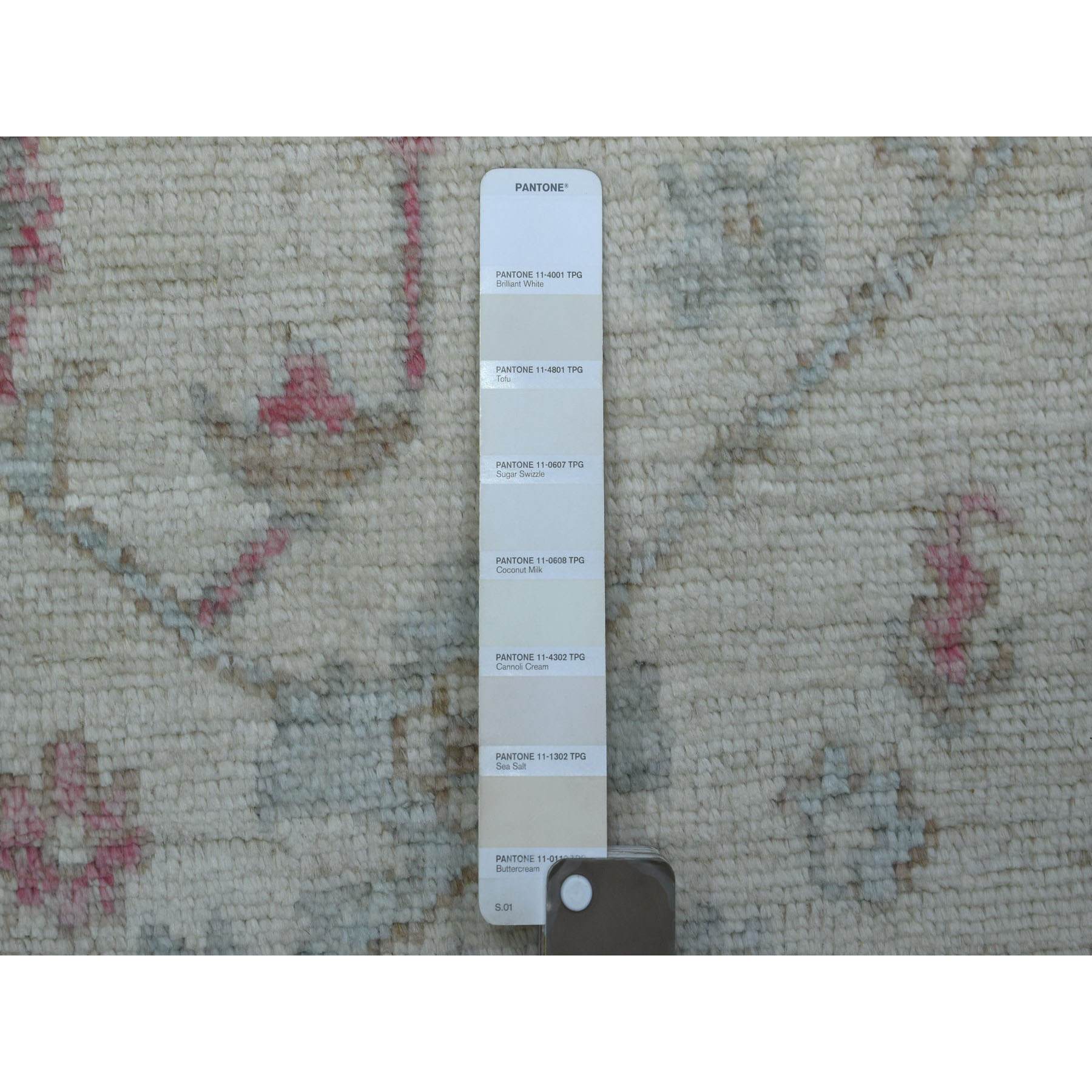 Oushak-And-Peshawar-Hand-Knotted-Rug-354450