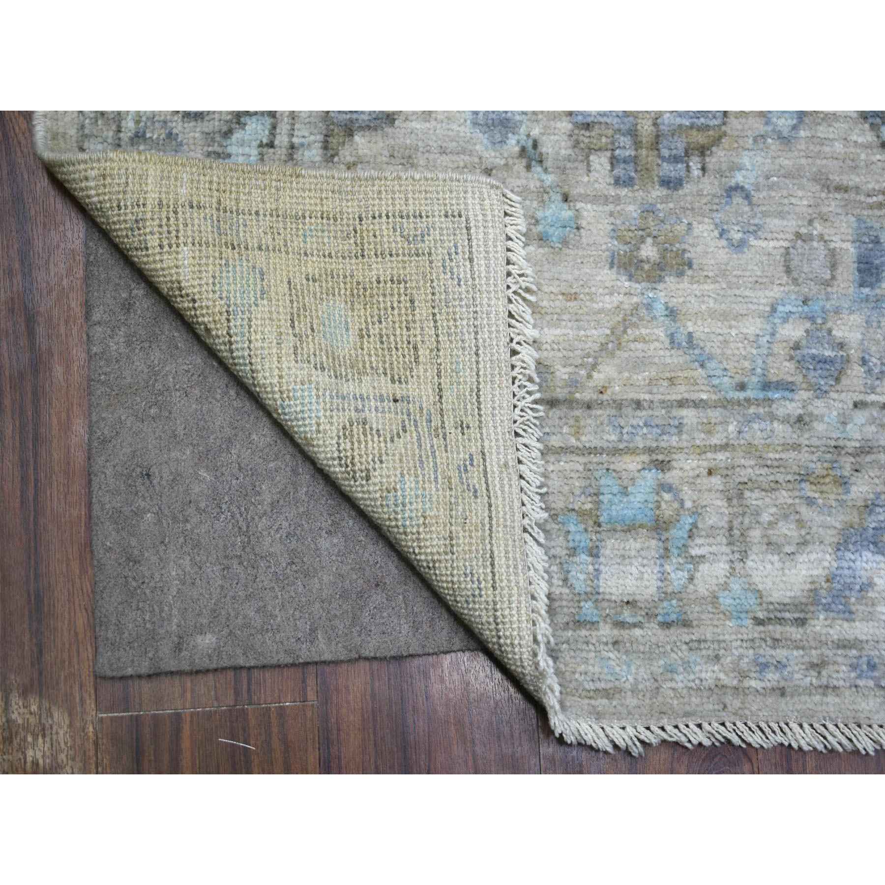 Oushak-And-Peshawar-Hand-Knotted-Rug-354460