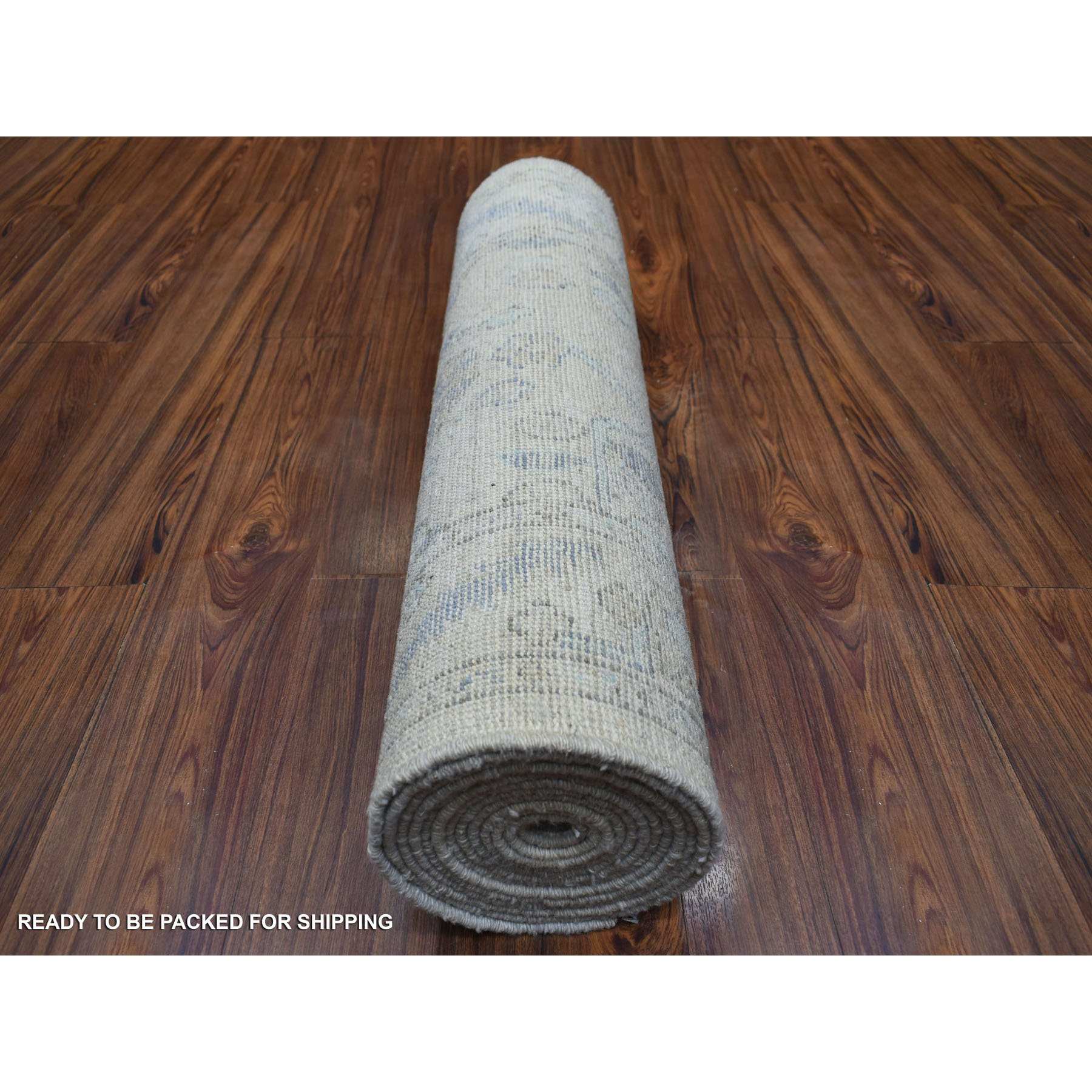 Oushak-And-Peshawar-Hand-Knotted-Rug-354460
