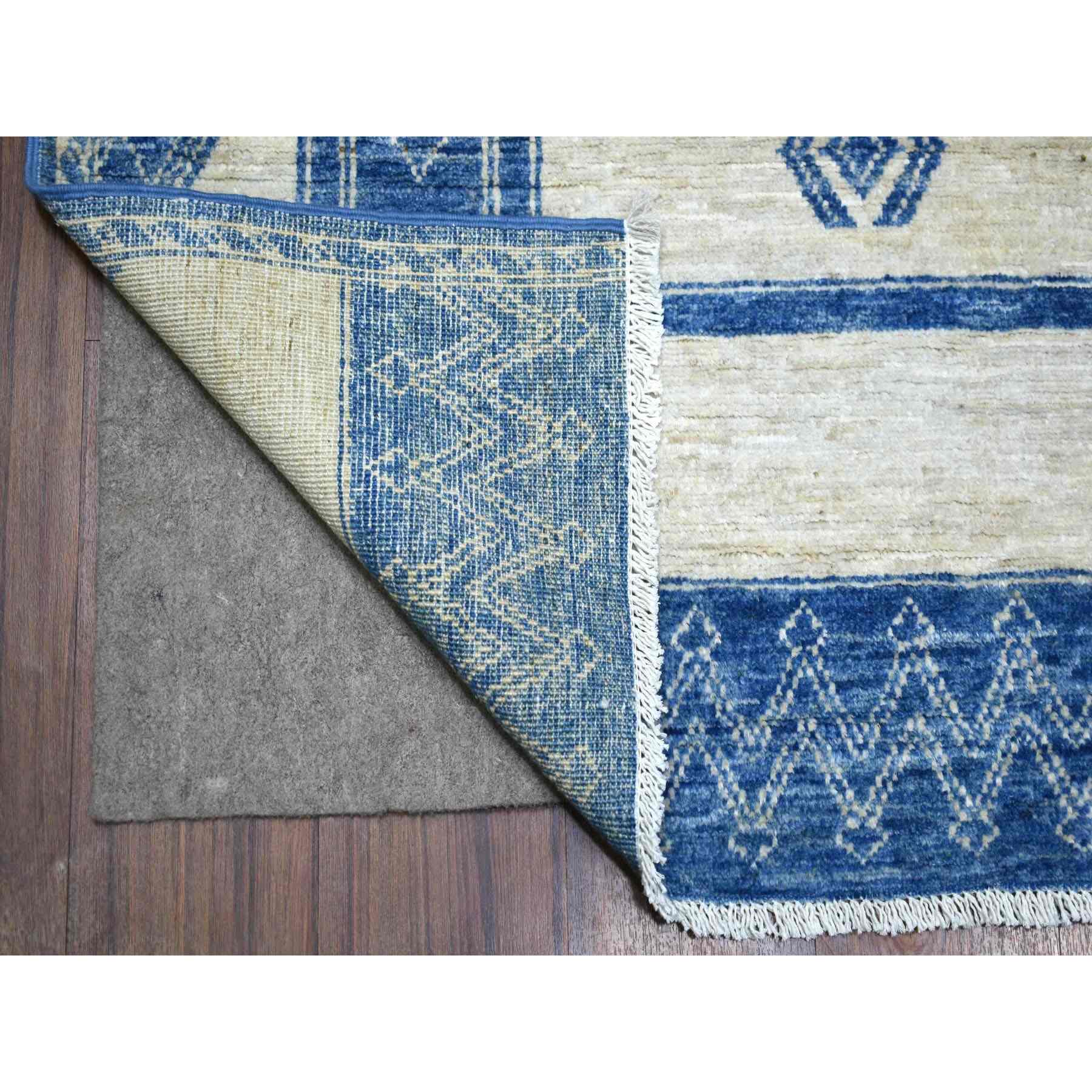 Oushak-And-Peshawar-Hand-Knotted-Rug-354670