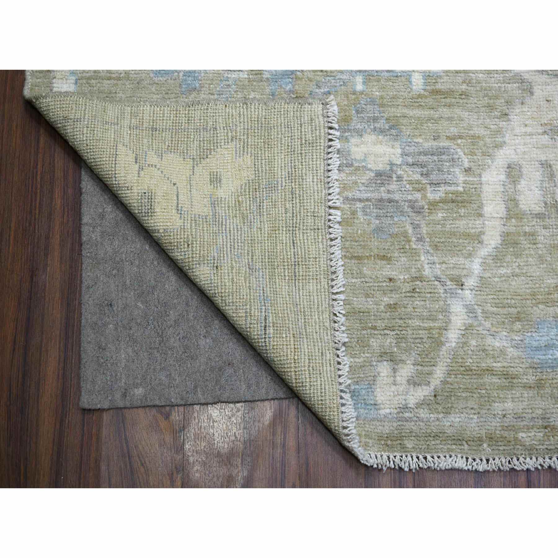 Oushak-And-Peshawar-Hand-Knotted-Rug-354995