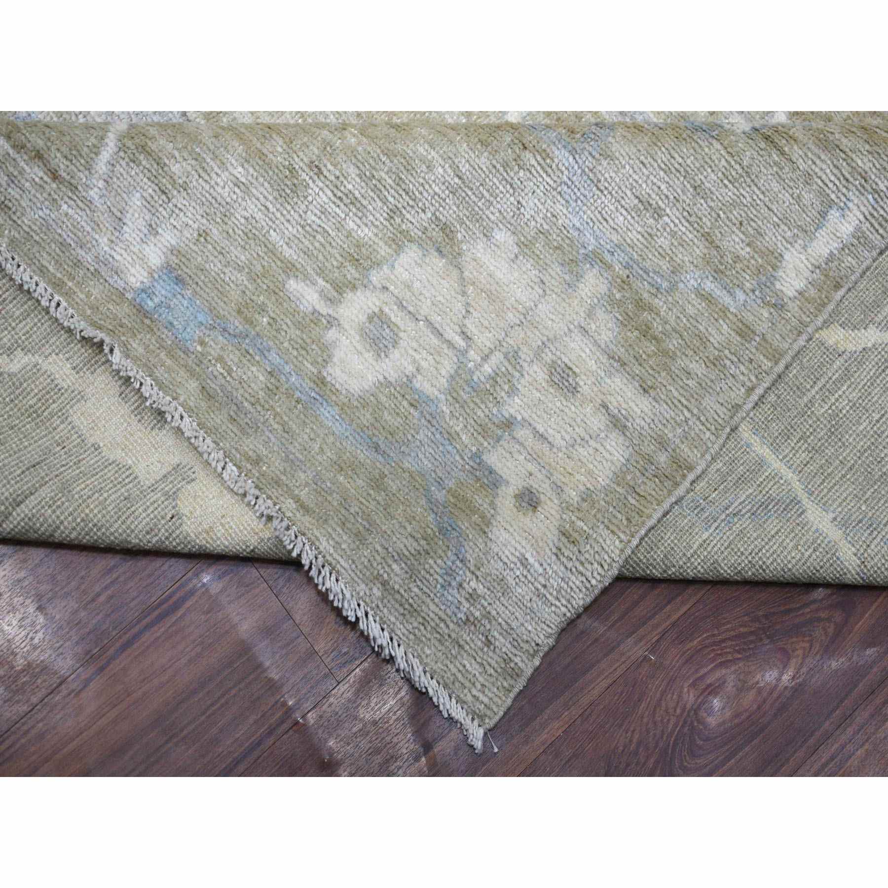 Oushak-And-Peshawar-Hand-Knotted-Rug-354995