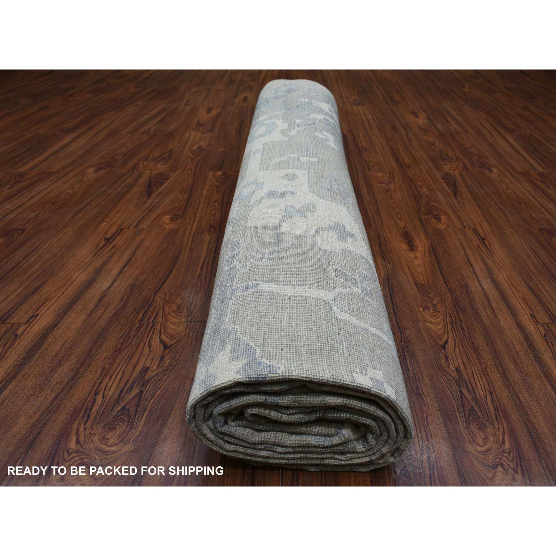 Oushak-And-Peshawar-Hand-Knotted-Rug-354995