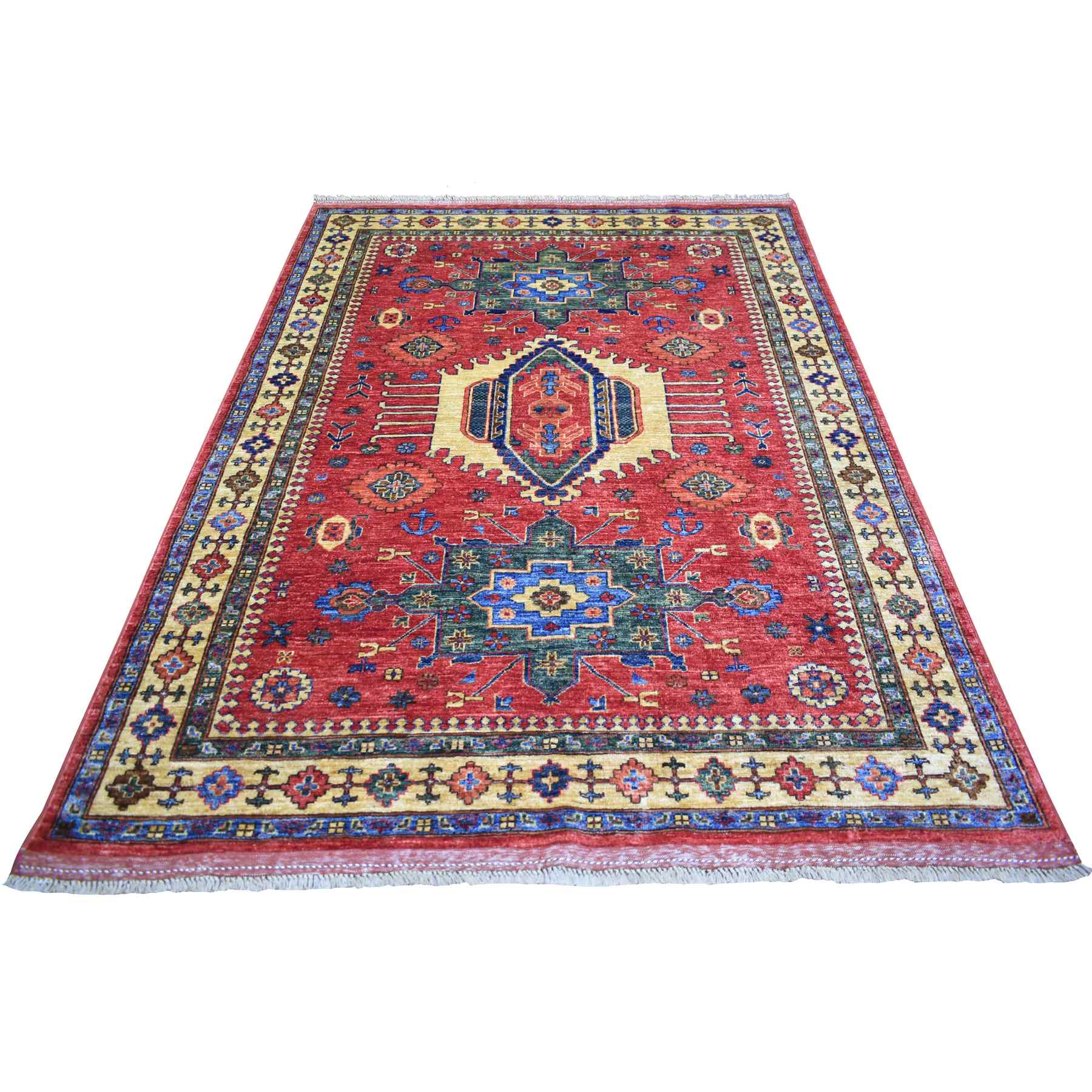 Tribal-Geometric-Hand-Knotted-Rug-353235