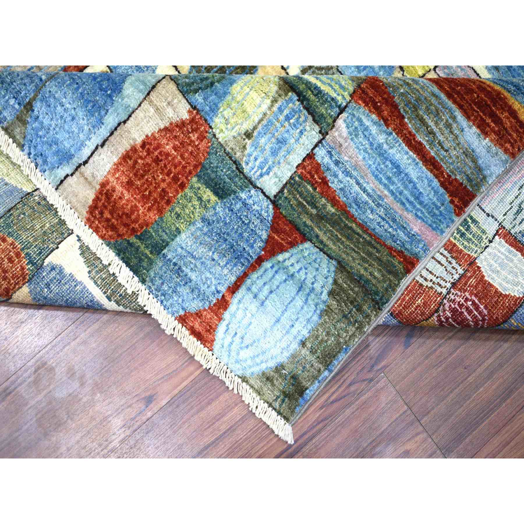Tribal-Geometric-Hand-Knotted-Rug-353470