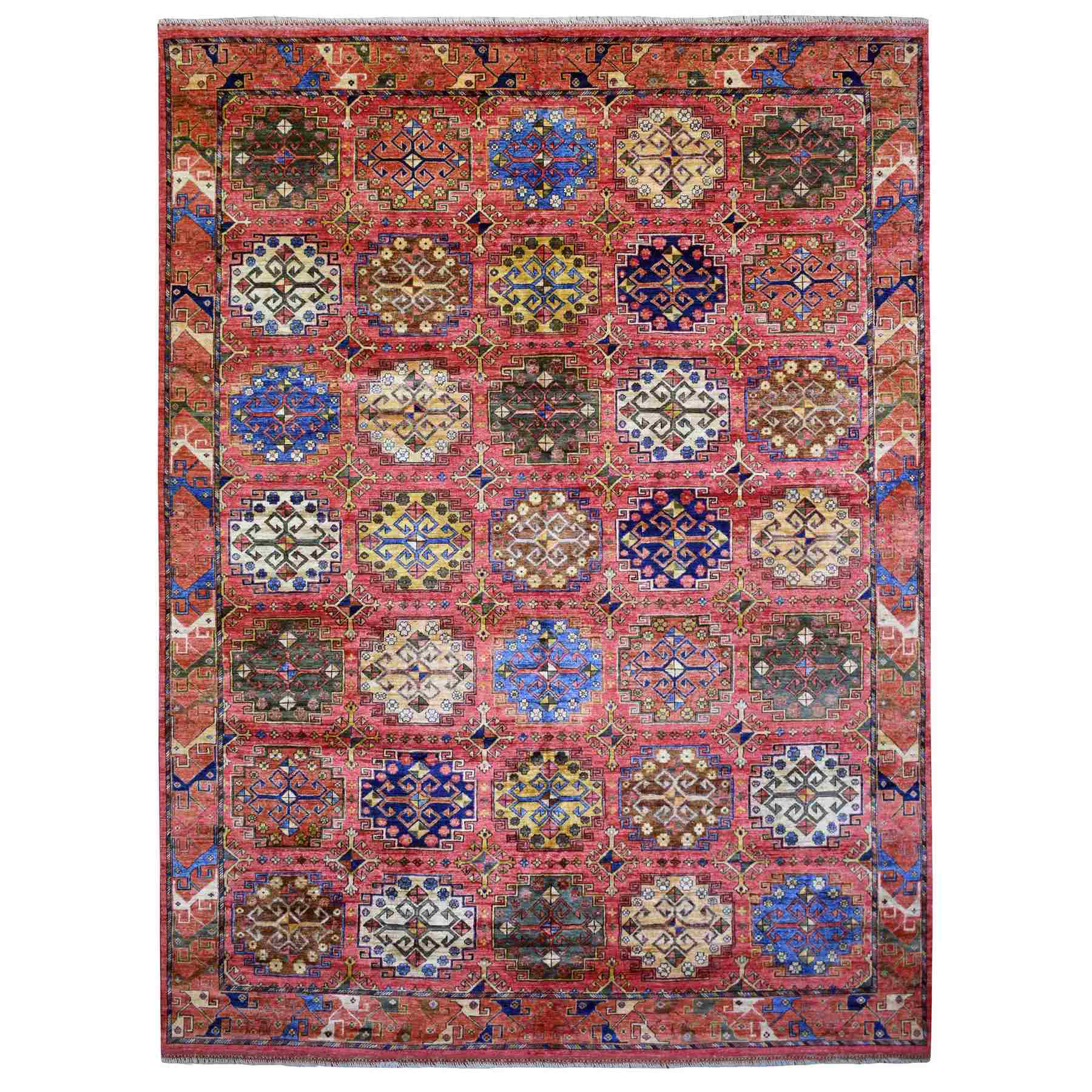 Tribal-Geometric-Hand-Knotted-Rug-353545