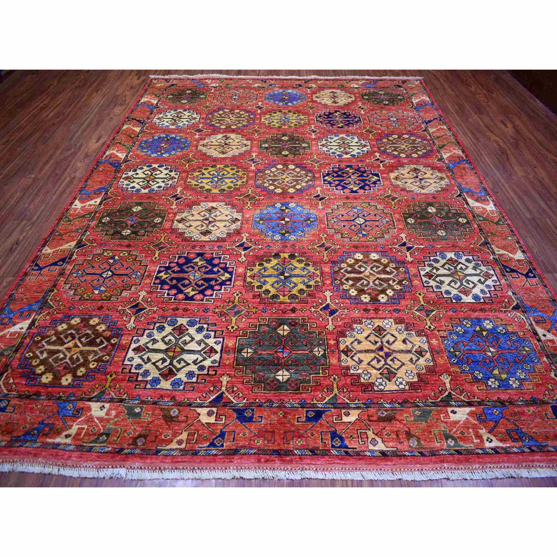 Tribal-Geometric-Hand-Knotted-Rug-353545