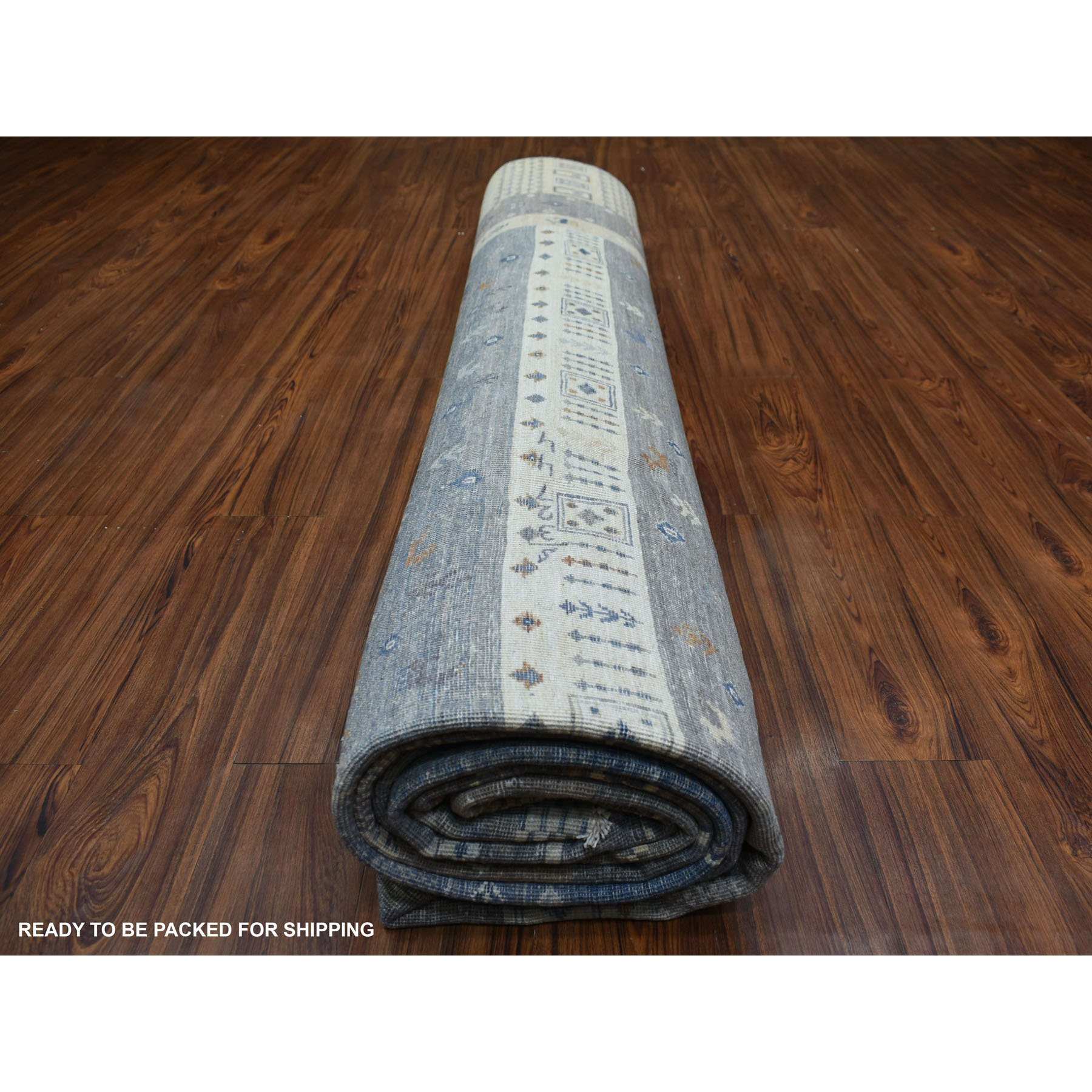 Tribal-Geometric-Hand-Knotted-Rug-354365