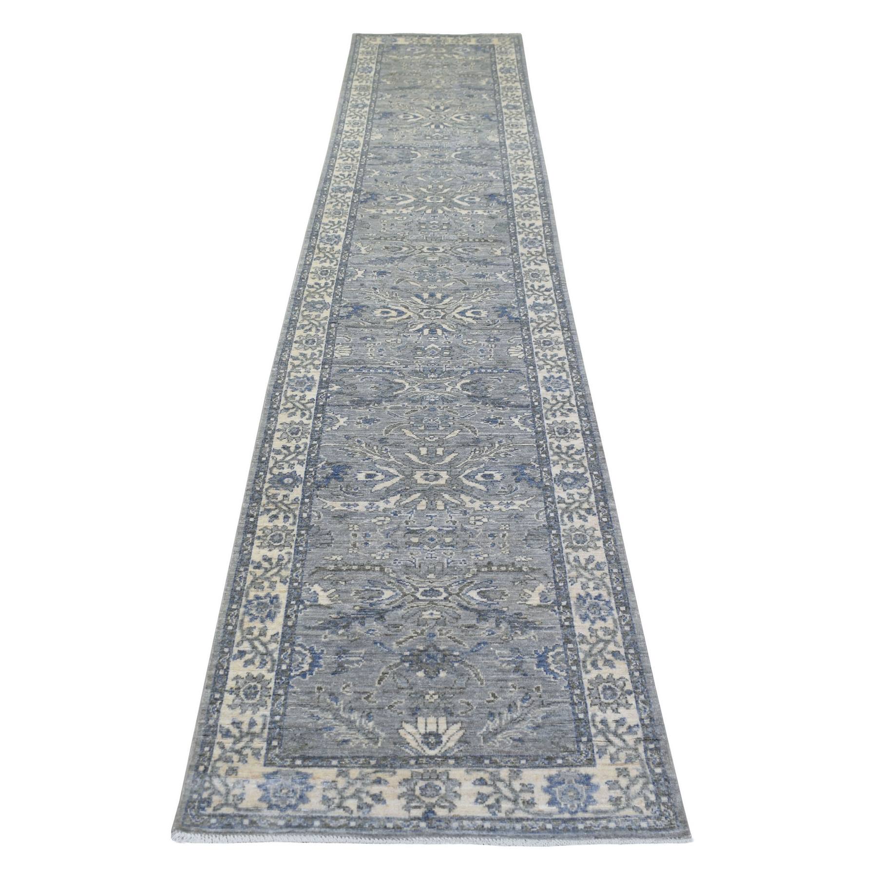 Oushak-And-Peshawar-Hand-Knotted-Rug-356520