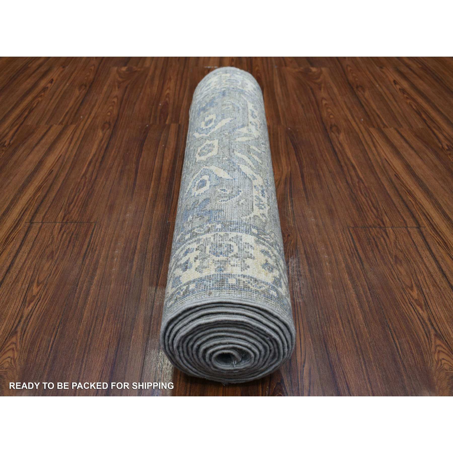 Oushak-And-Peshawar-Hand-Knotted-Rug-356520