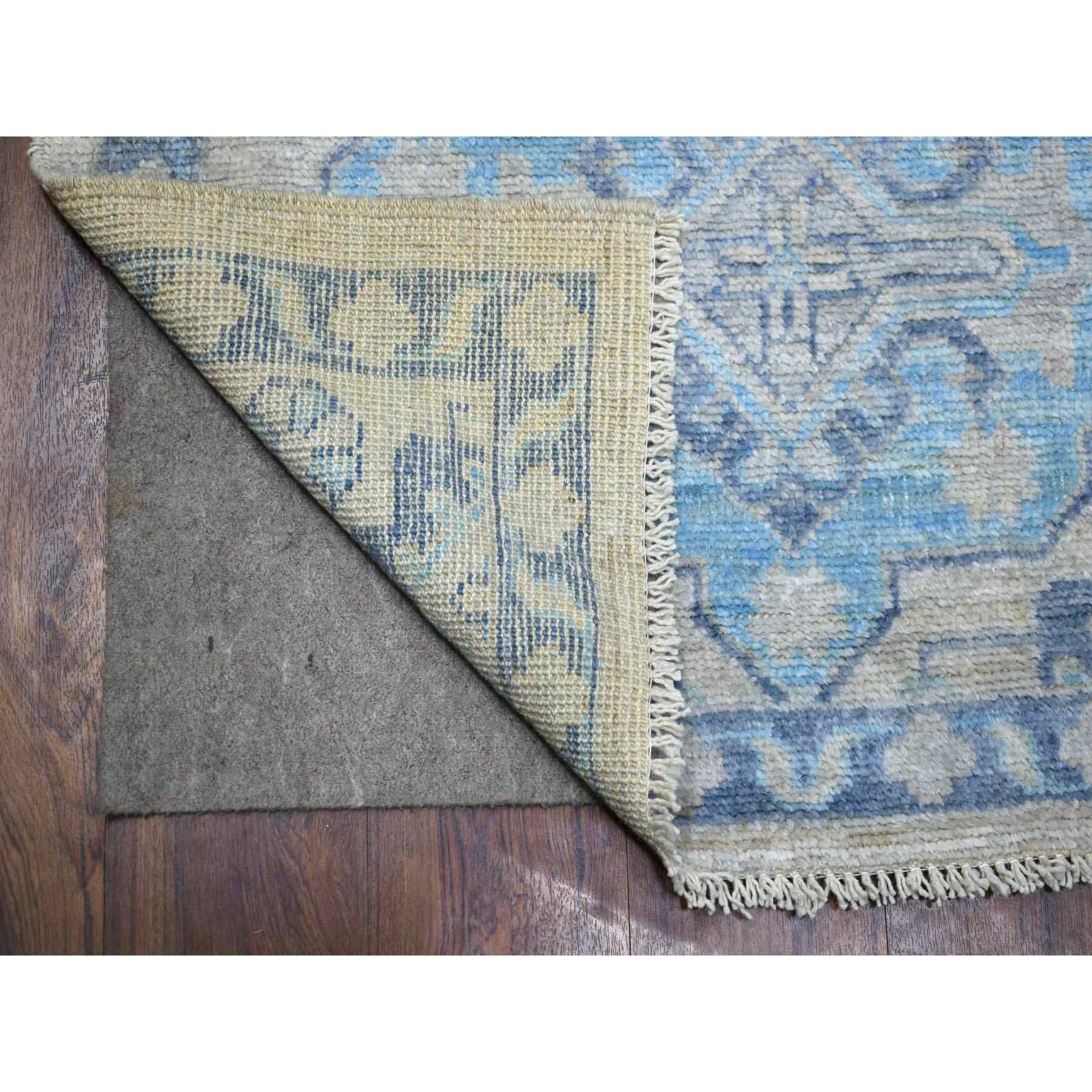 Oushak-And-Peshawar-Hand-Knotted-Rug-356645