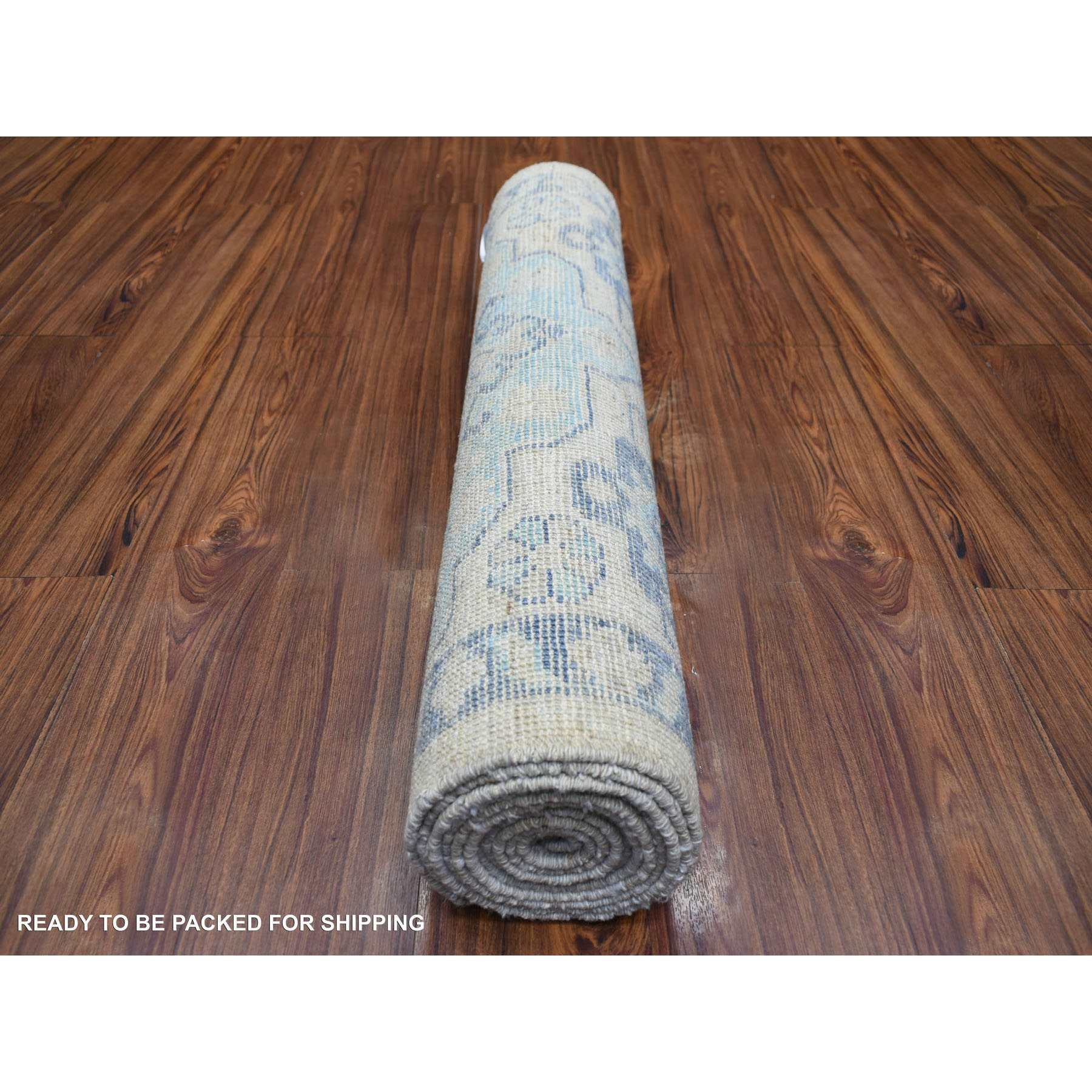 Oushak-And-Peshawar-Hand-Knotted-Rug-356645