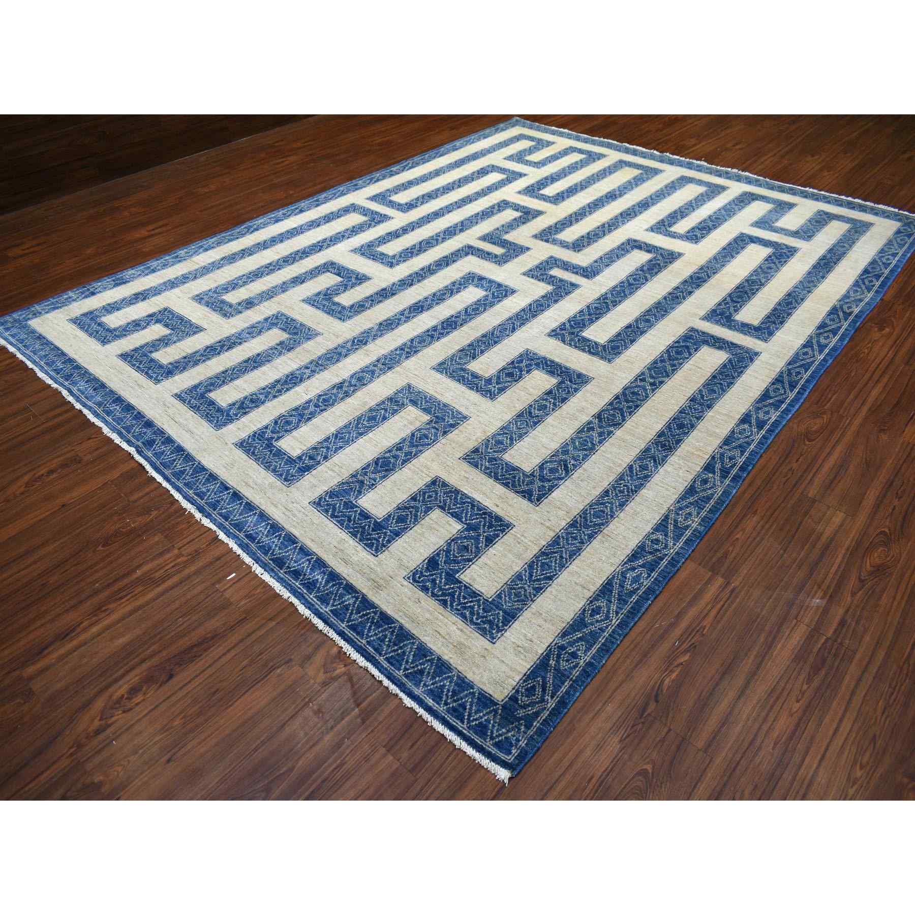 Oushak-And-Peshawar-Hand-Knotted-Rug-356740