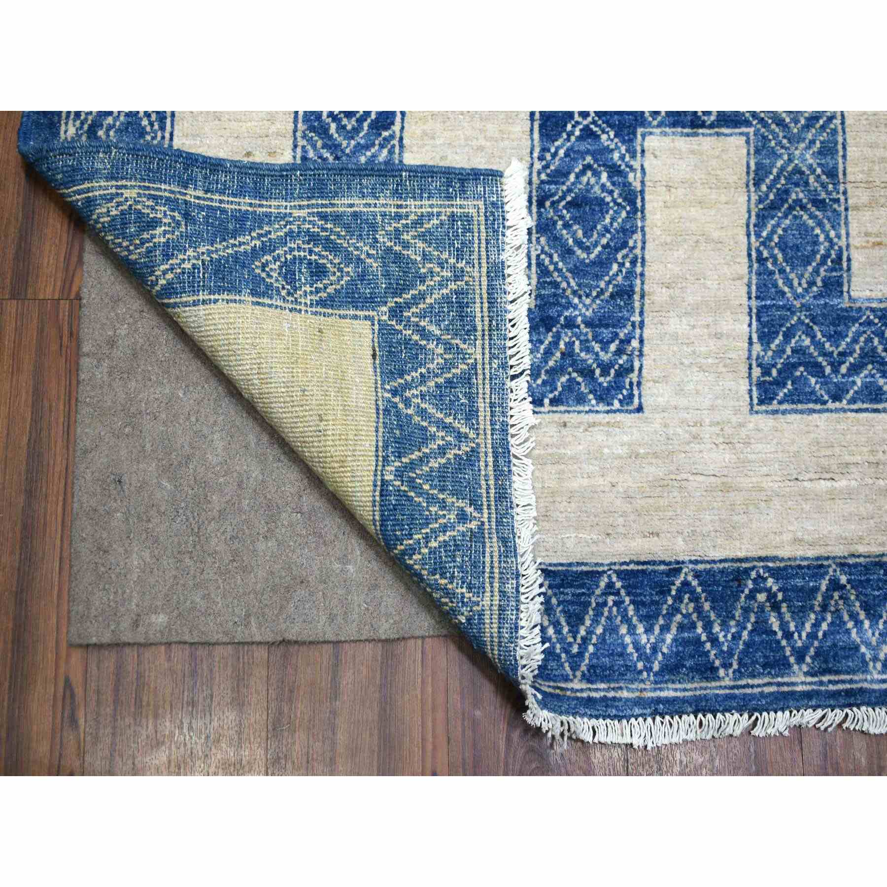 Oushak-And-Peshawar-Hand-Knotted-Rug-356740