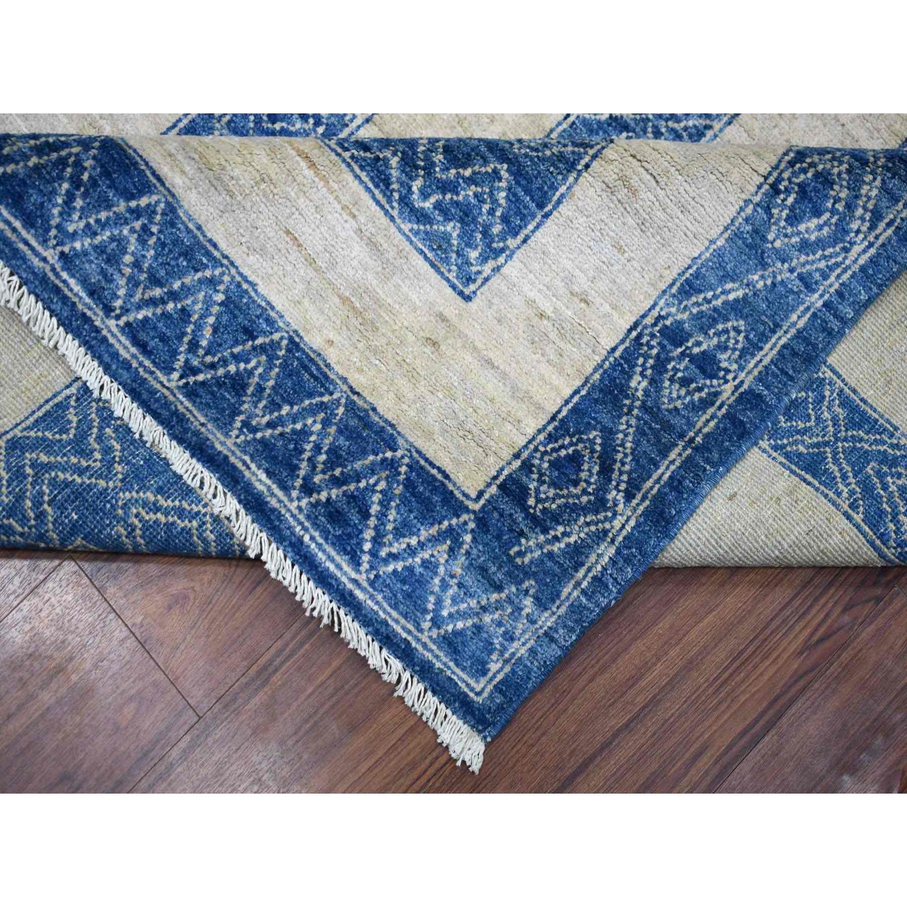 Oushak-And-Peshawar-Hand-Knotted-Rug-356740