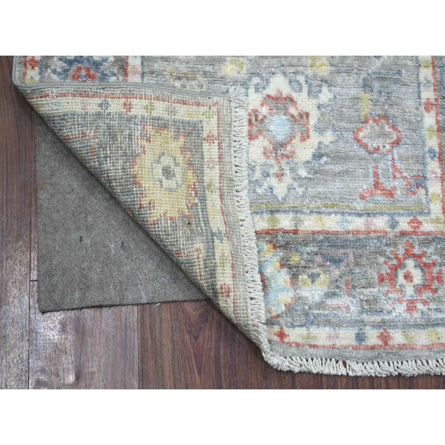 Oushak-And-Peshawar-Hand-Knotted-Rug-357090