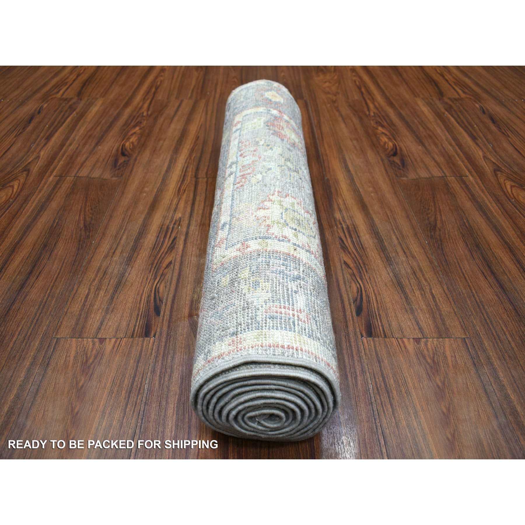 Oushak-And-Peshawar-Hand-Knotted-Rug-357090