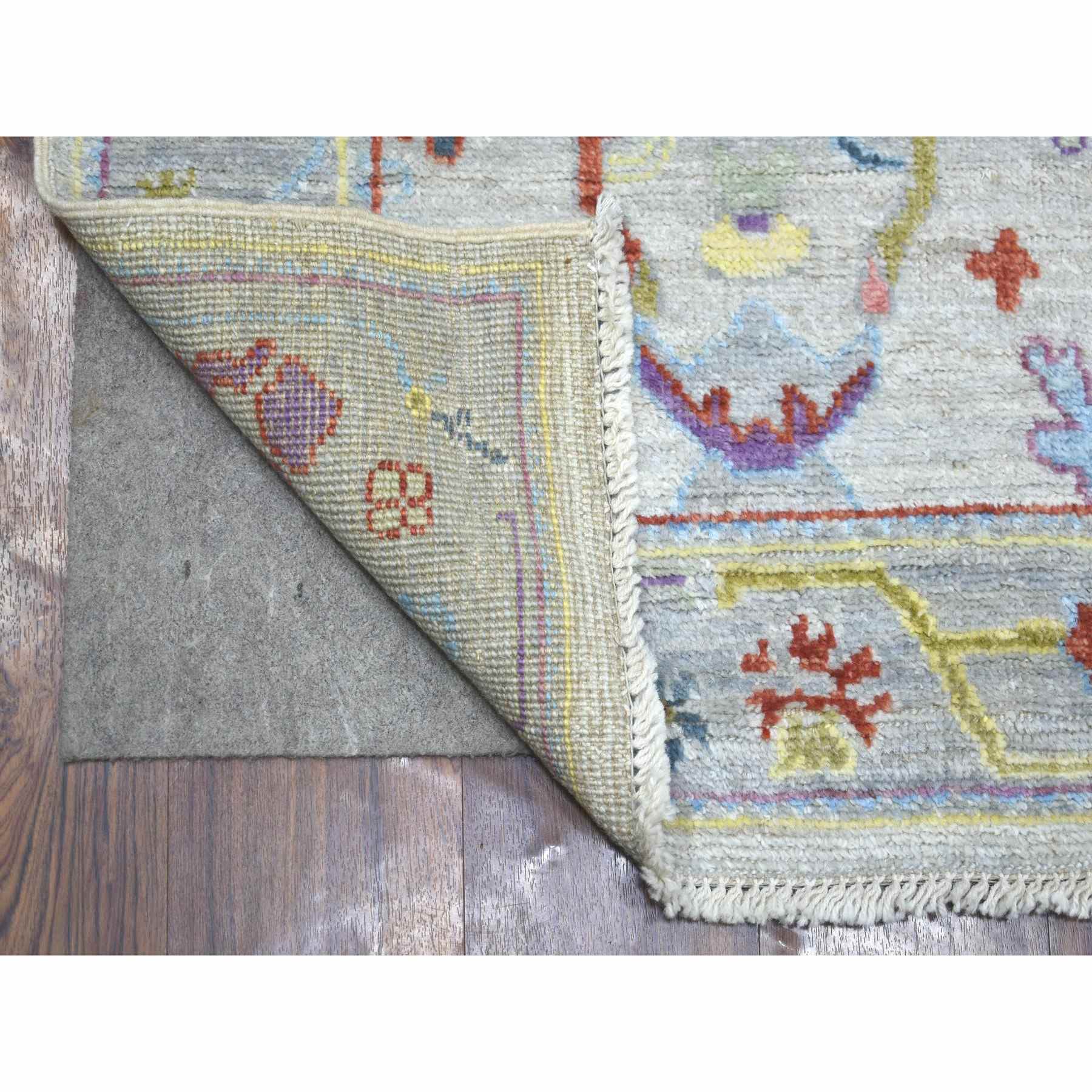 Oushak-And-Peshawar-Hand-Knotted-Rug-357120