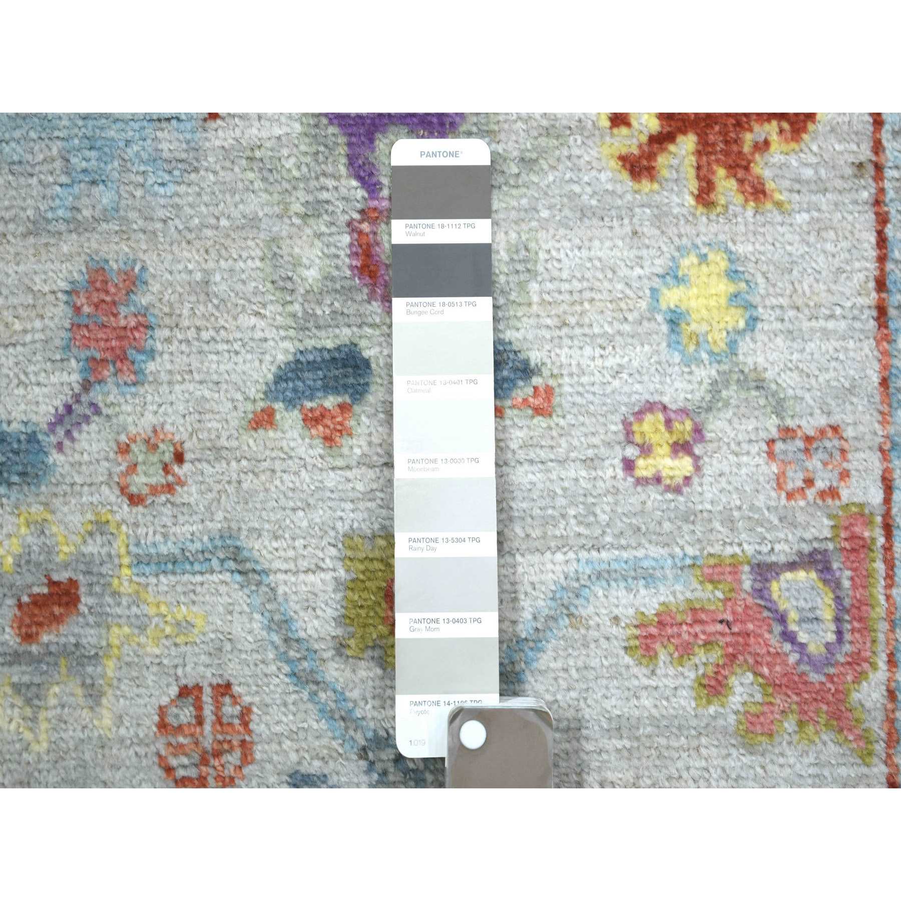 Oushak-And-Peshawar-Hand-Knotted-Rug-357120