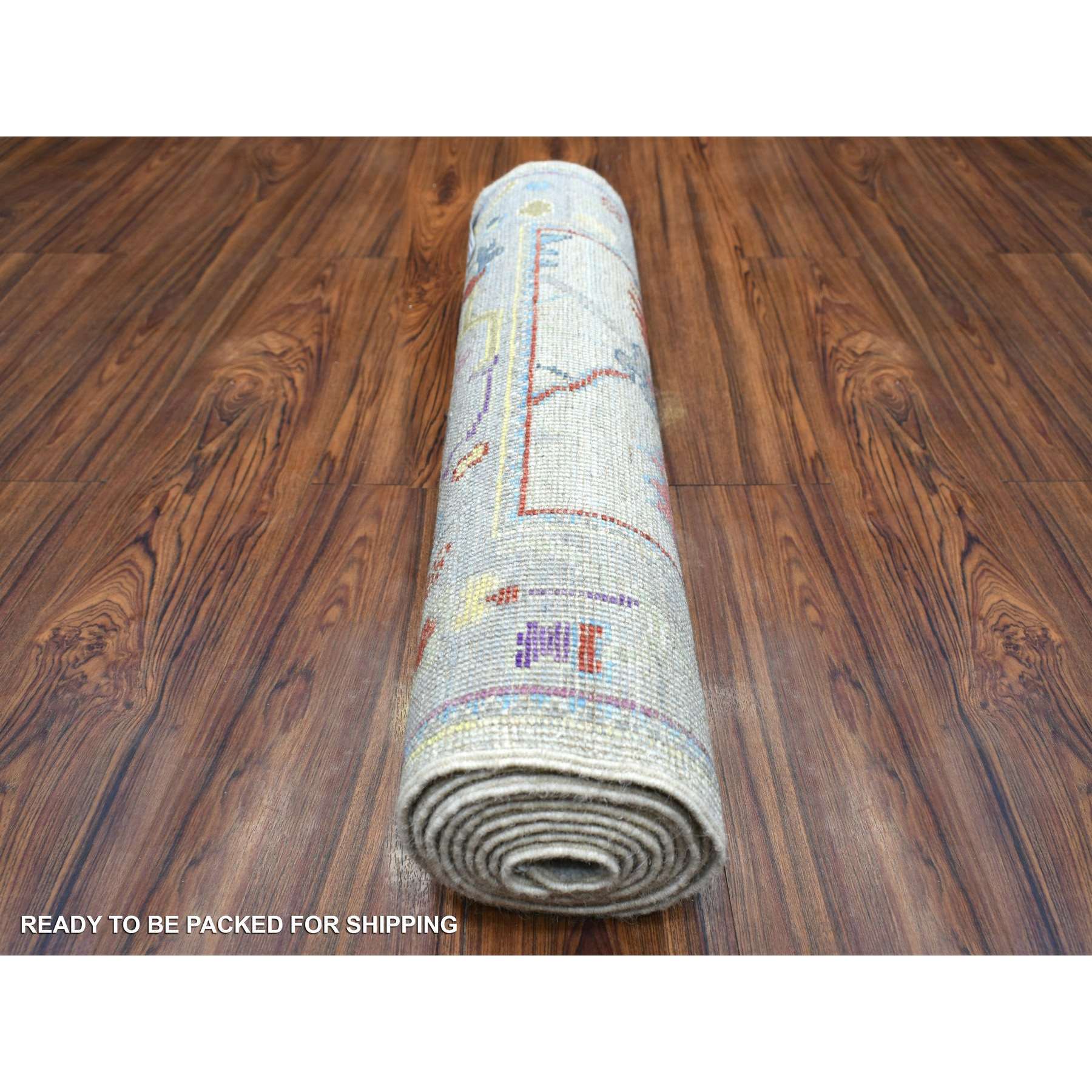 Oushak-And-Peshawar-Hand-Knotted-Rug-357120
