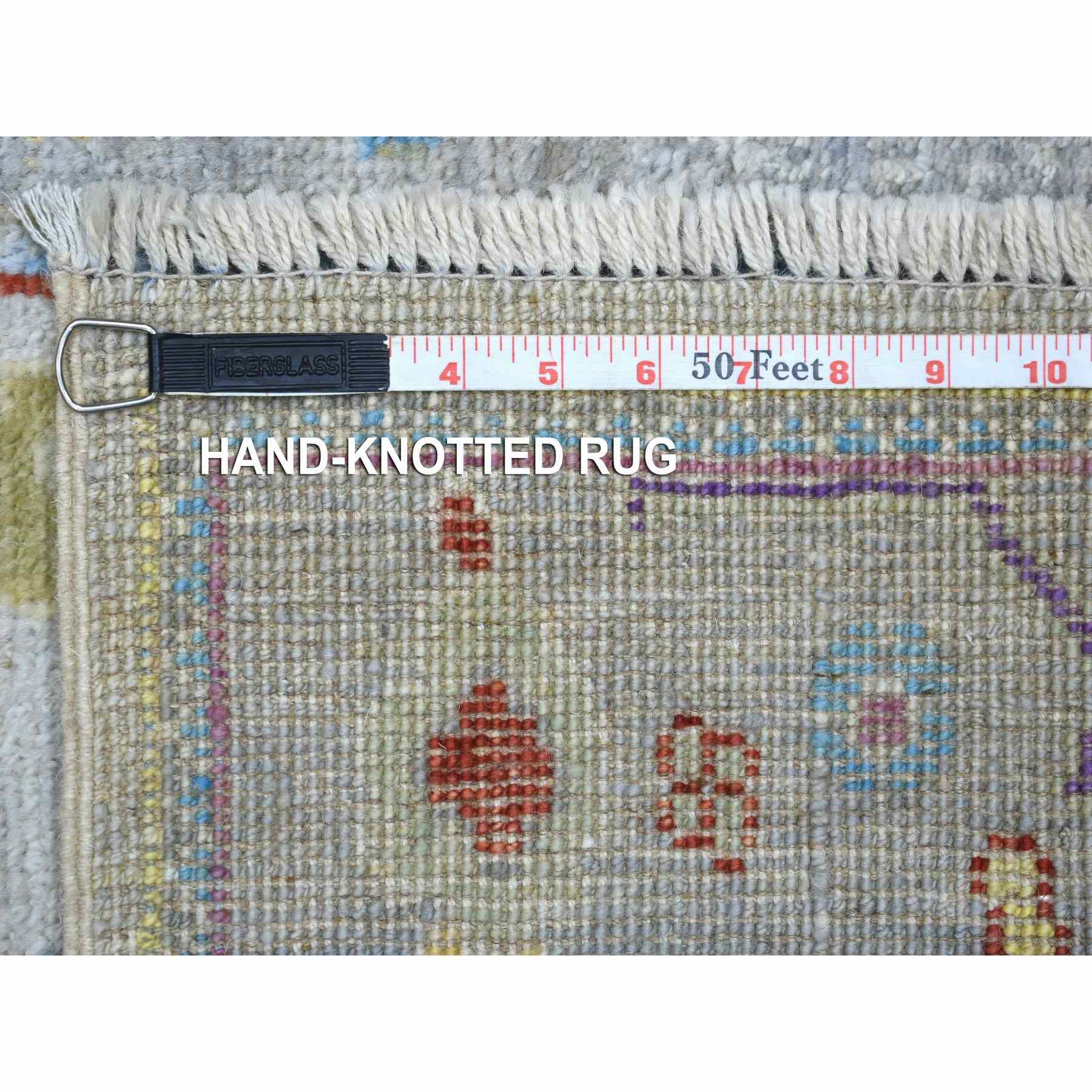 Oushak-And-Peshawar-Hand-Knotted-Rug-357120