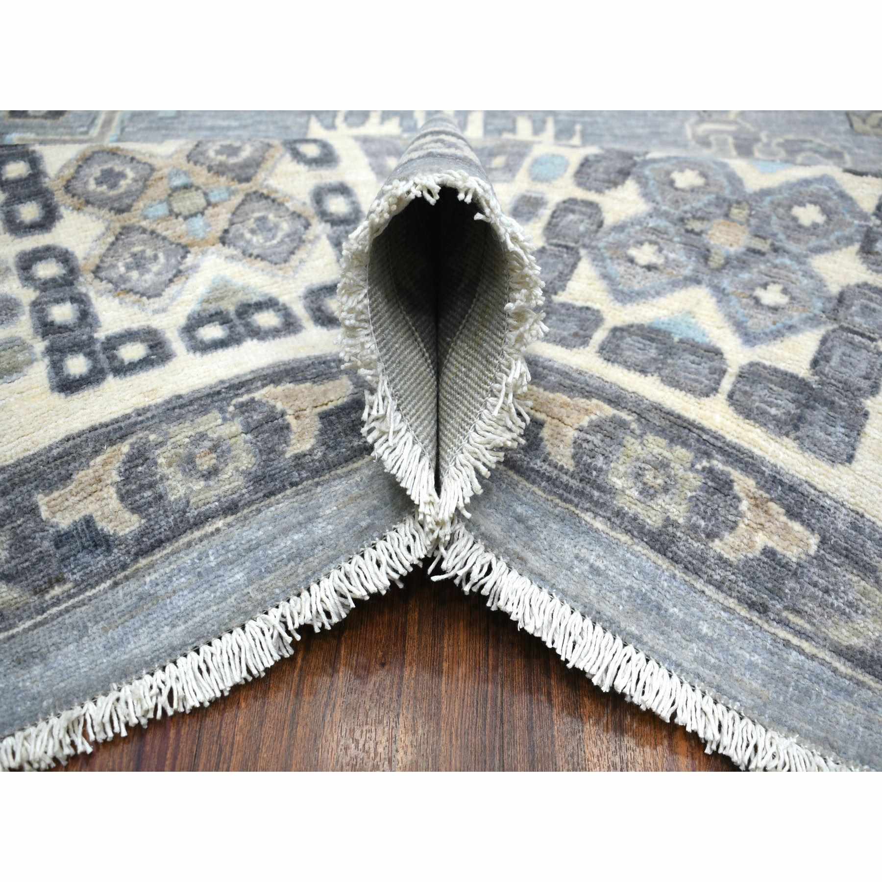 Oushak-And-Peshawar-Hand-Knotted-Rug-357255