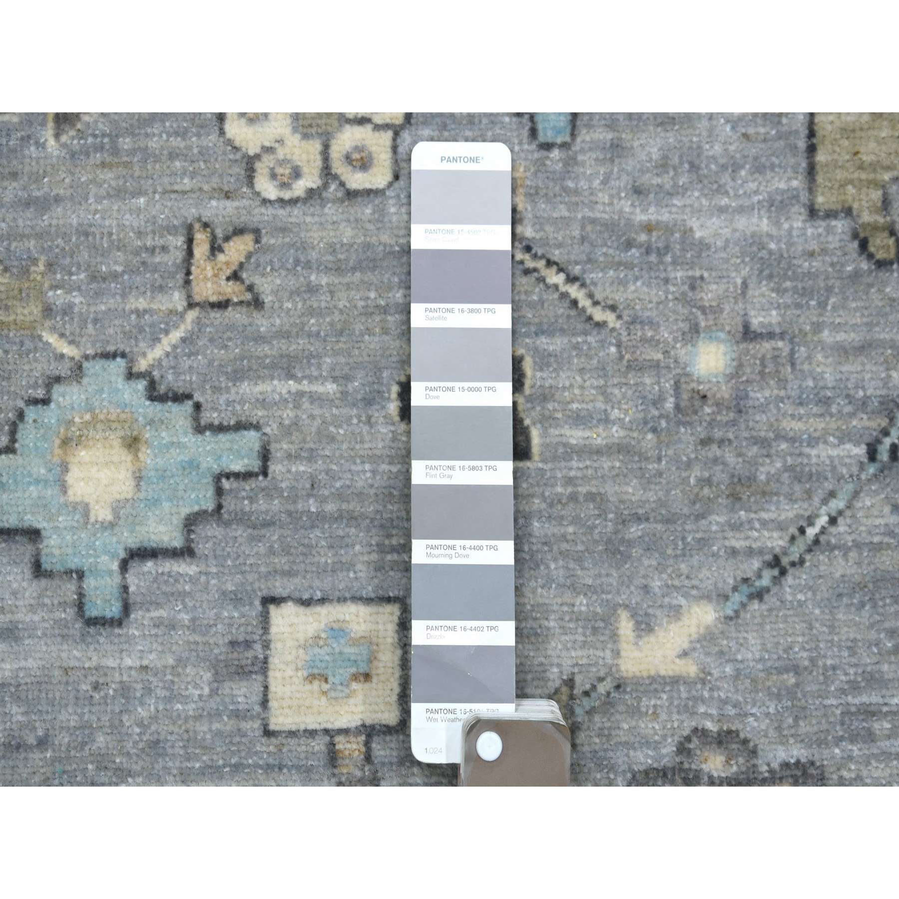 Oushak-And-Peshawar-Hand-Knotted-Rug-357255