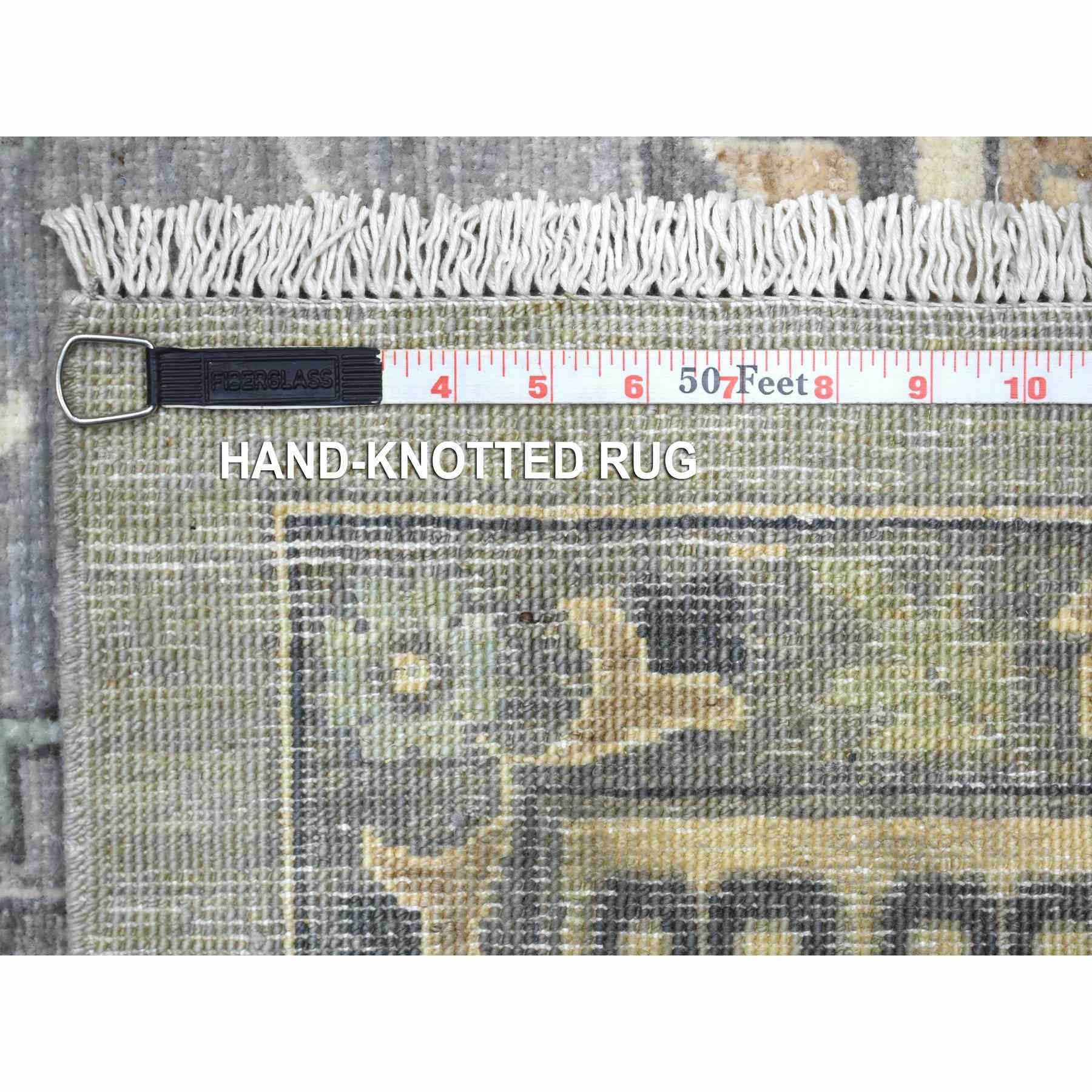 Oushak-And-Peshawar-Hand-Knotted-Rug-357255