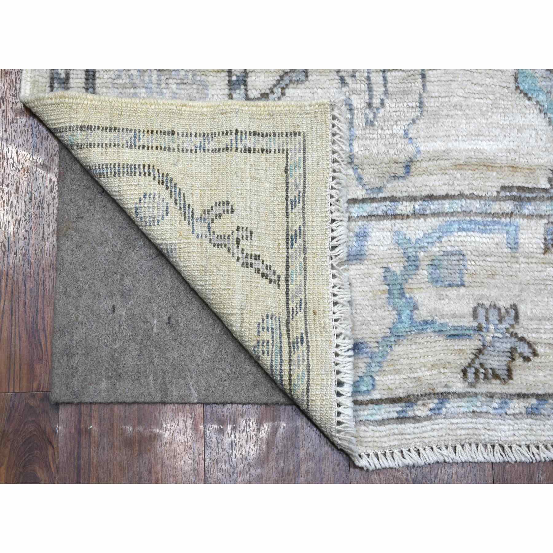 Oushak-And-Peshawar-Hand-Knotted-Rug-357320