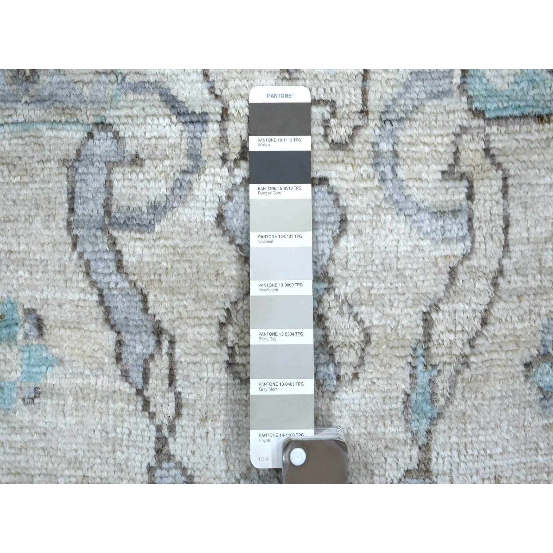Oushak-And-Peshawar-Hand-Knotted-Rug-357320
