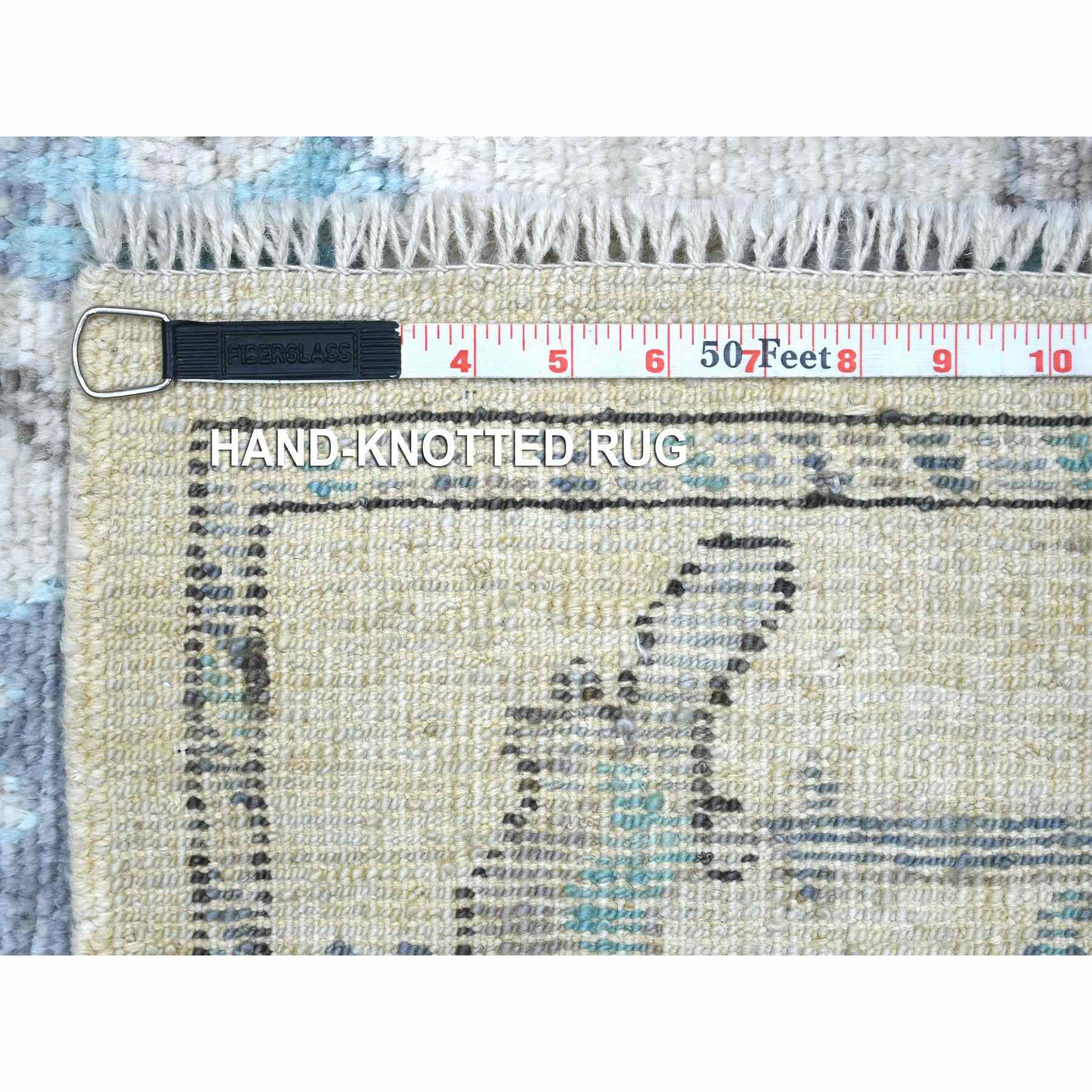 Oushak-And-Peshawar-Hand-Knotted-Rug-357320