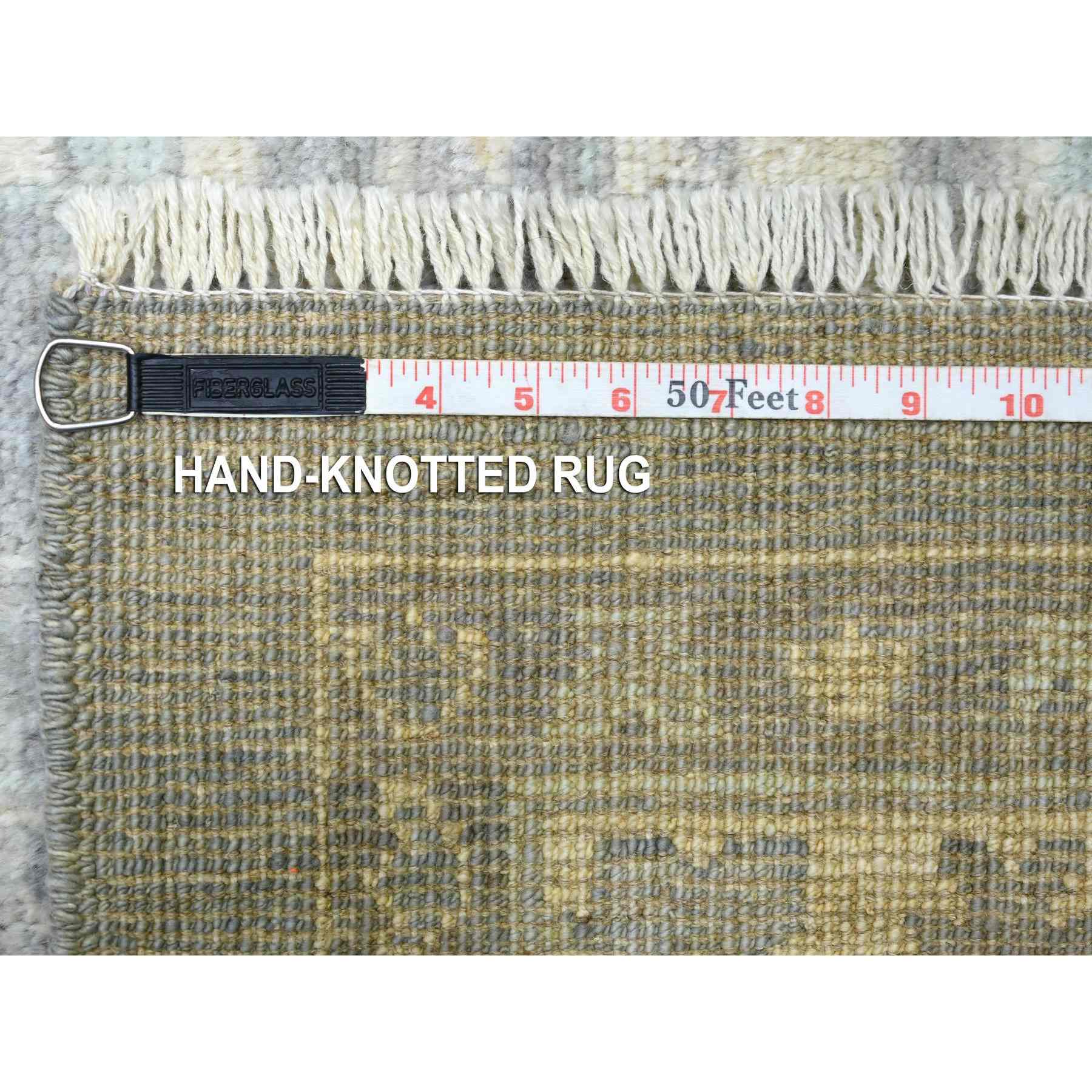 Oushak-And-Peshawar-Hand-Knotted-Rug-357395