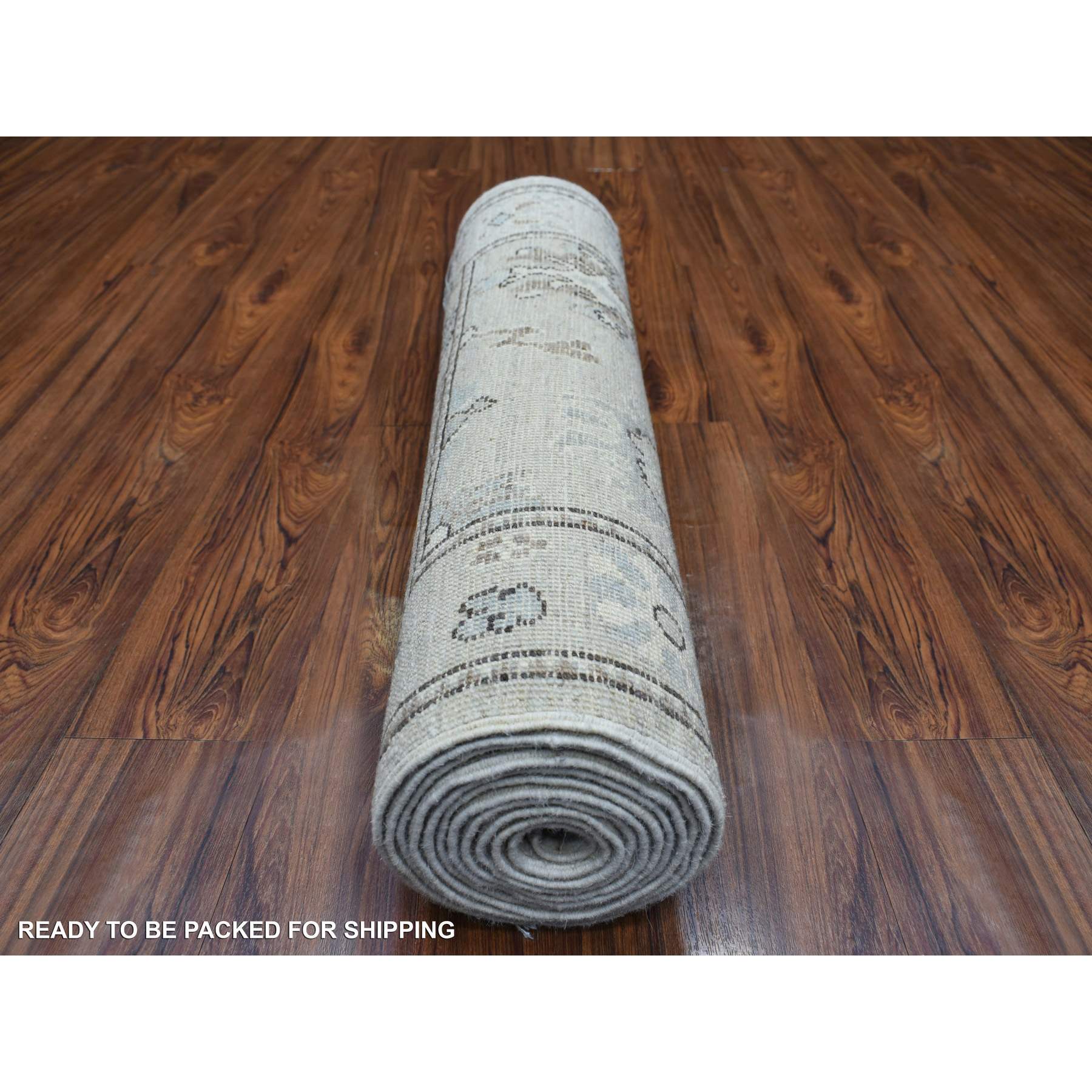 Oushak-And-Peshawar-Hand-Knotted-Rug-357495