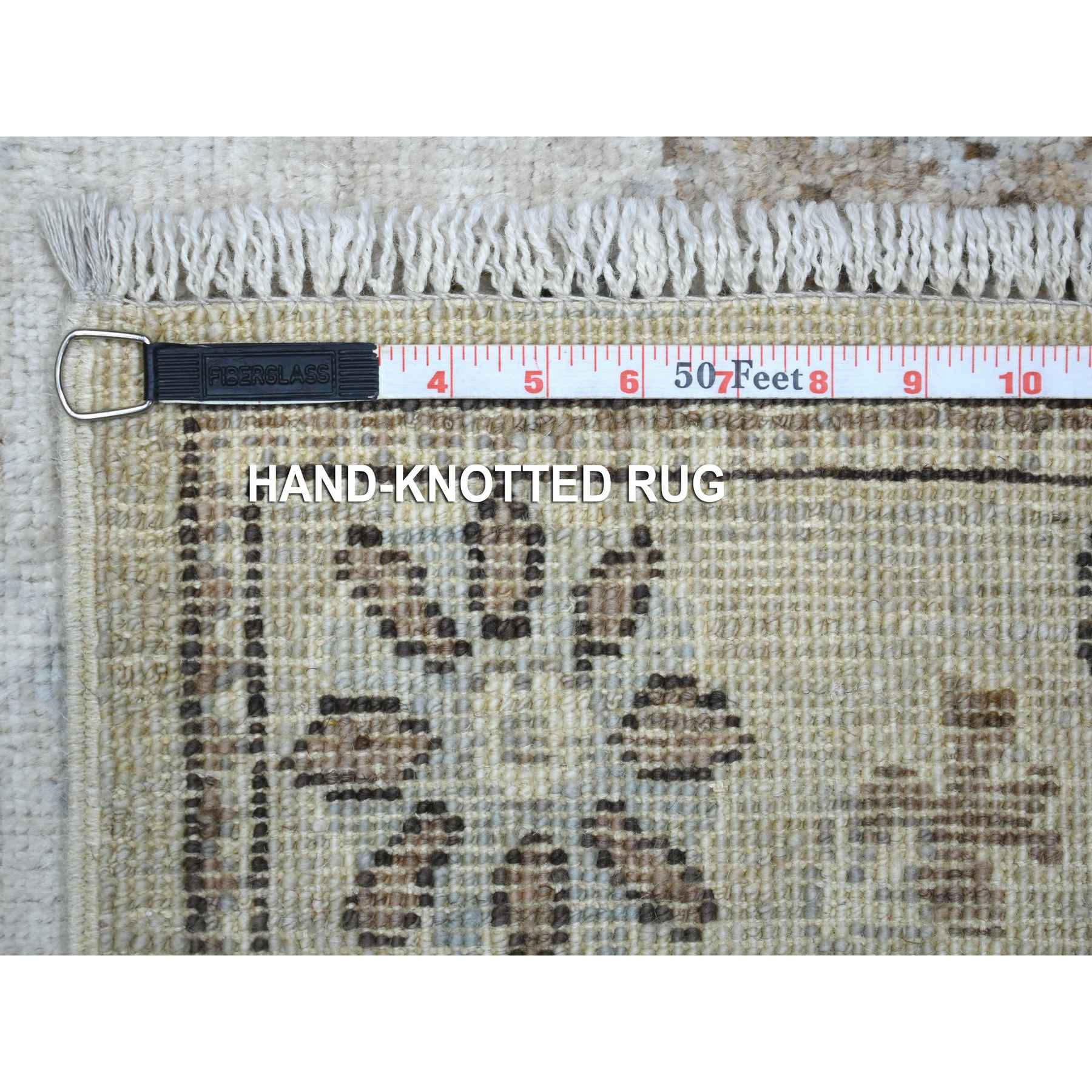 Oushak-And-Peshawar-Hand-Knotted-Rug-357495