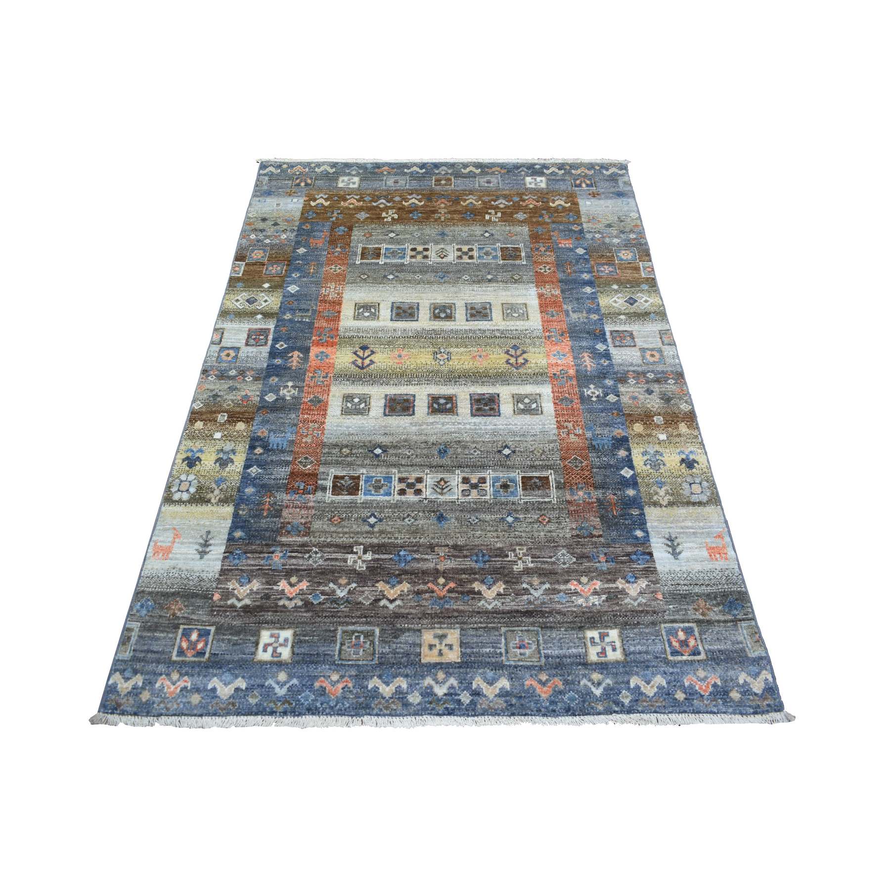 Tribal-Geometric-Hand-Knotted-Rug-355150