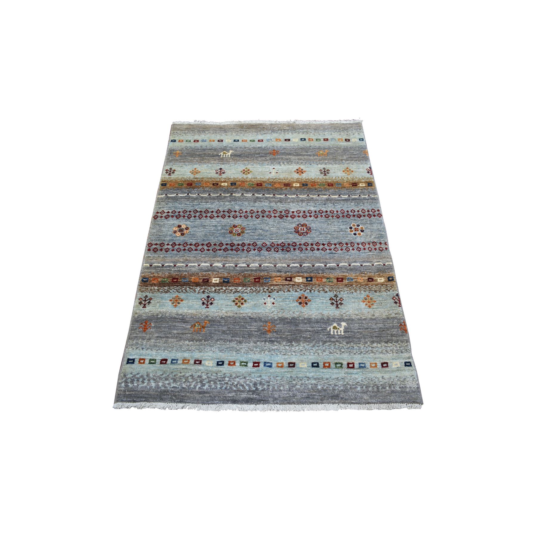 Tribal-Geometric-Hand-Knotted-Rug-355690