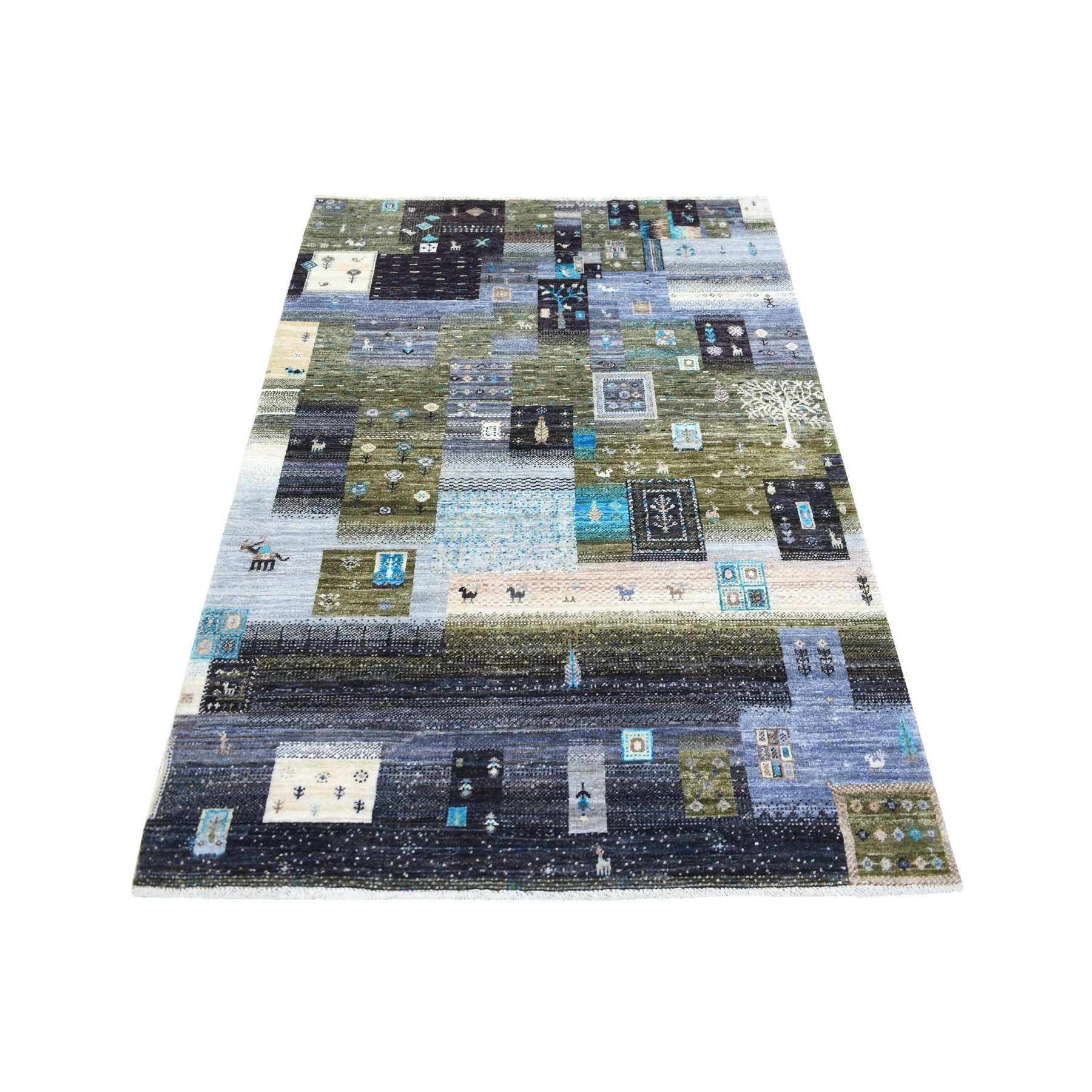 Tribal-Geometric-Hand-Knotted-Rug-356270