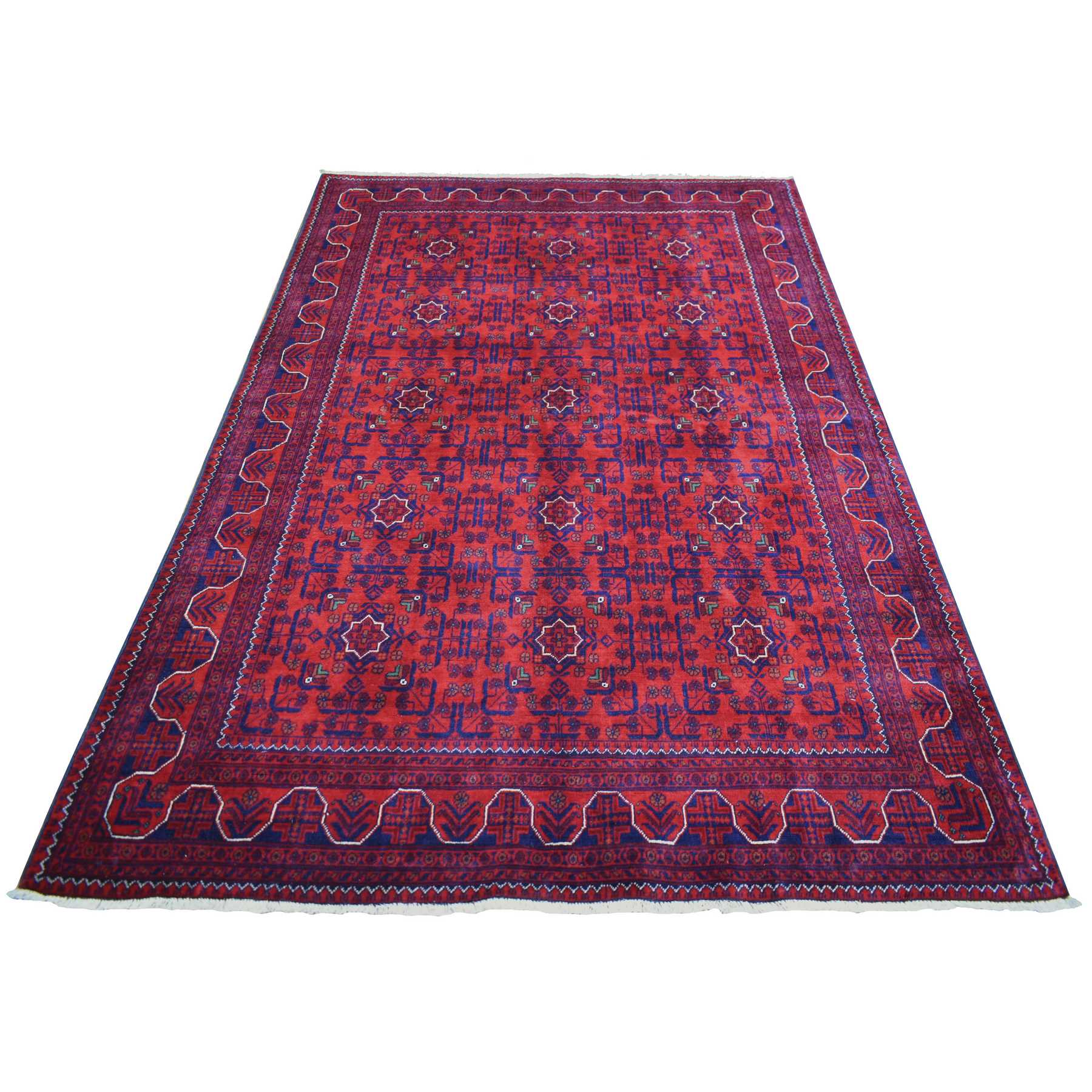Tribal-Geometric-Hand-Knotted-Rug-357250