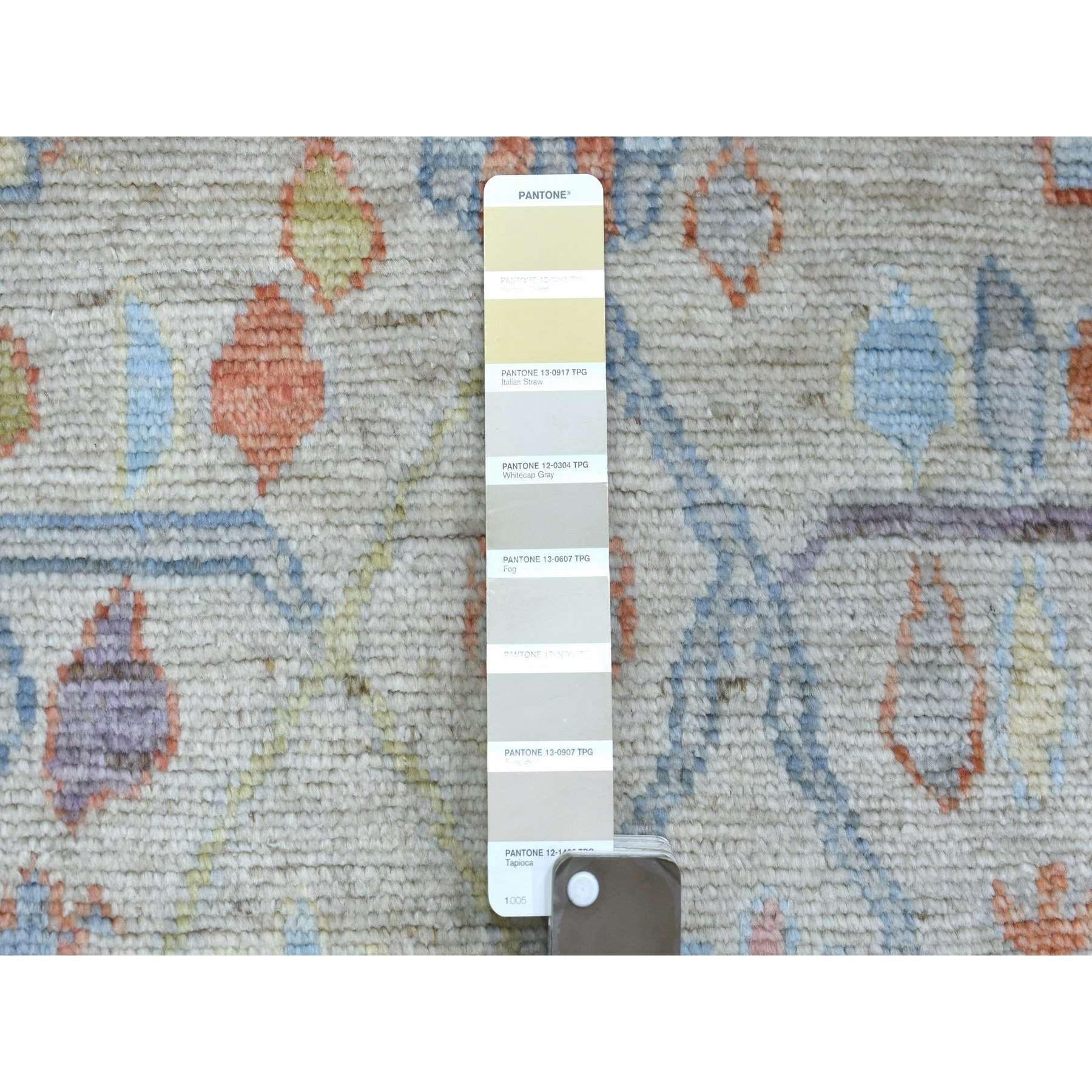 Oushak-And-Peshawar-Hand-Knotted-Rug-357515