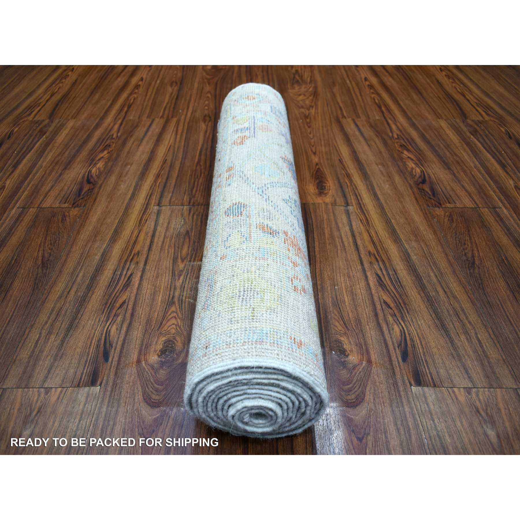 Oushak-And-Peshawar-Hand-Knotted-Rug-357515