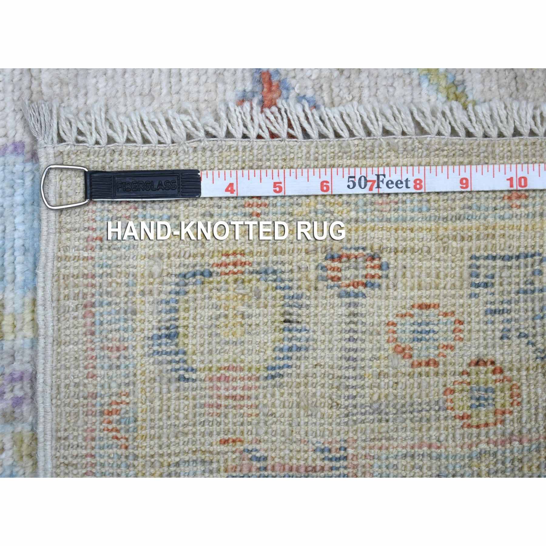 Oushak-And-Peshawar-Hand-Knotted-Rug-357515