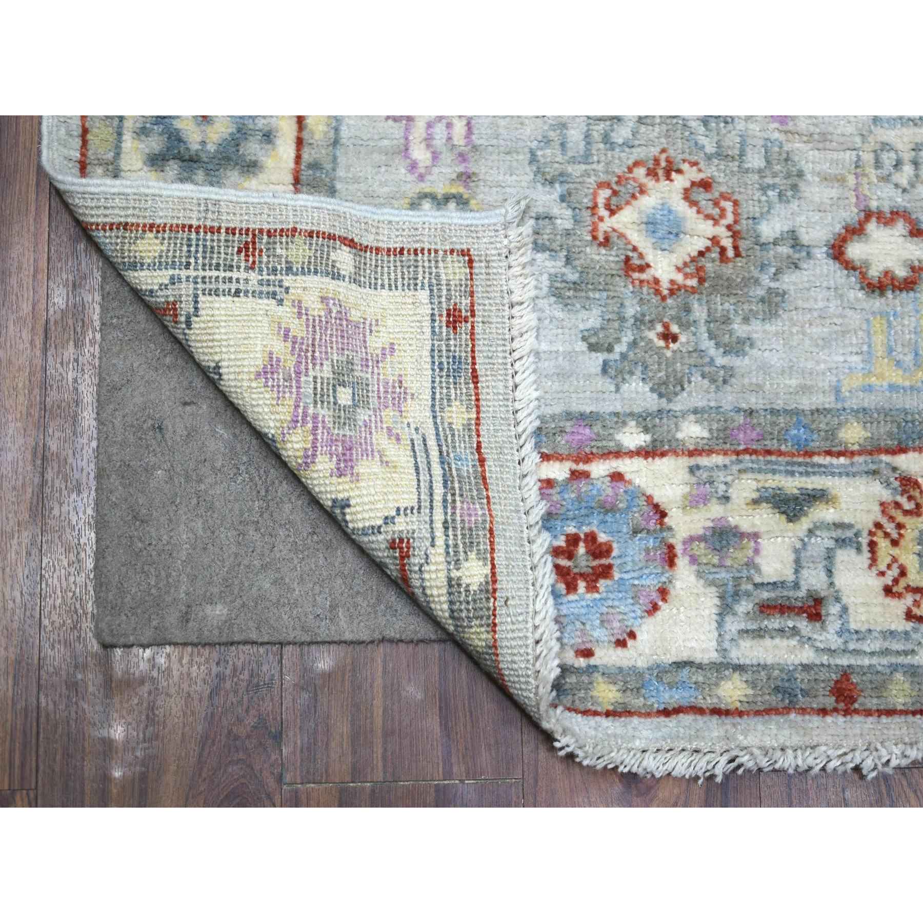 Oushak-And-Peshawar-Hand-Knotted-Rug-357520
