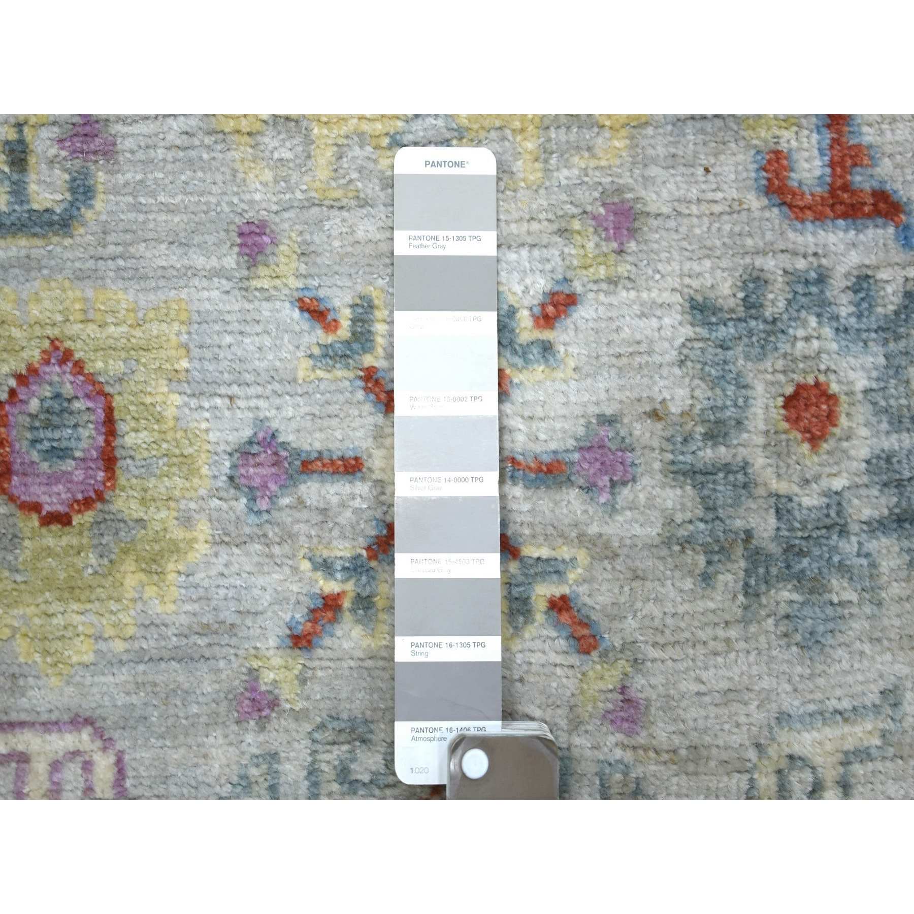 Oushak-And-Peshawar-Hand-Knotted-Rug-357520