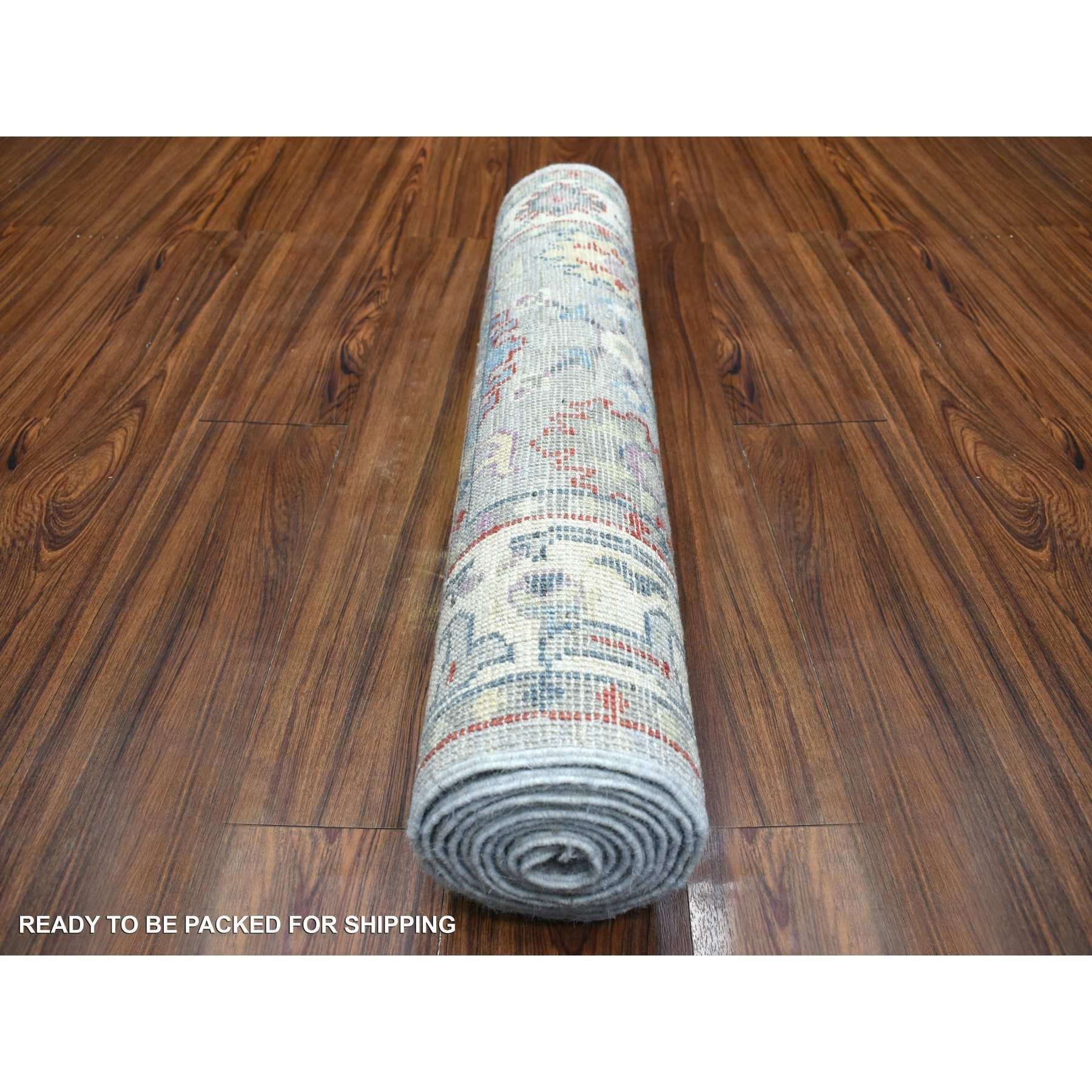 Oushak-And-Peshawar-Hand-Knotted-Rug-357520